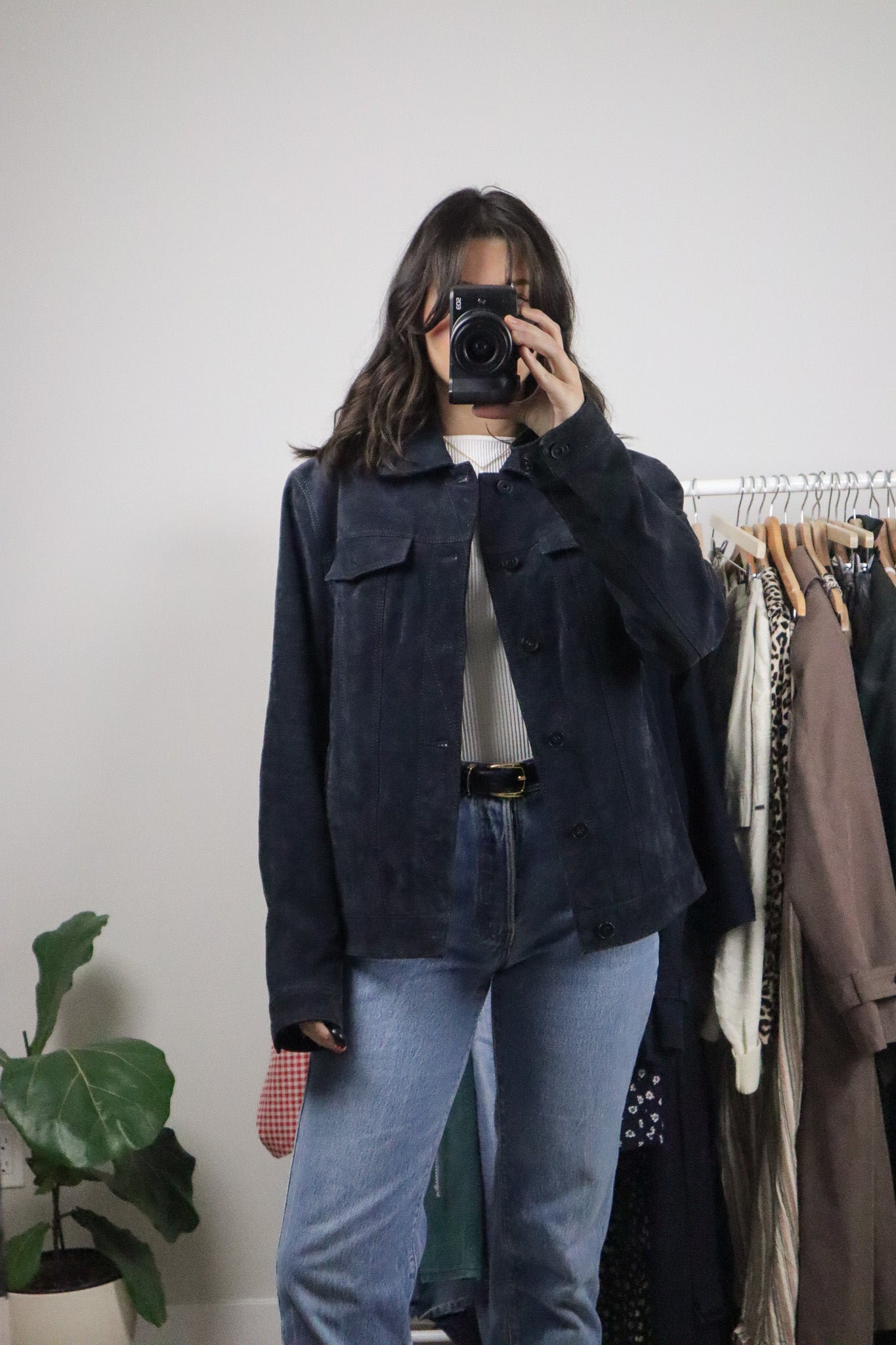 Vintage x Danier x Suede Trucker Jacket (M)