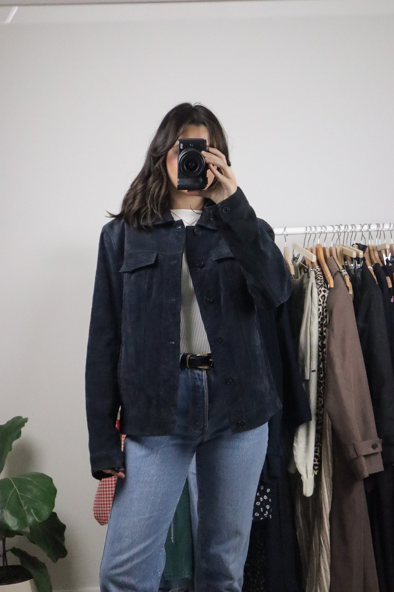 Vintage x Danier x Suede Trucker Jacket (M)