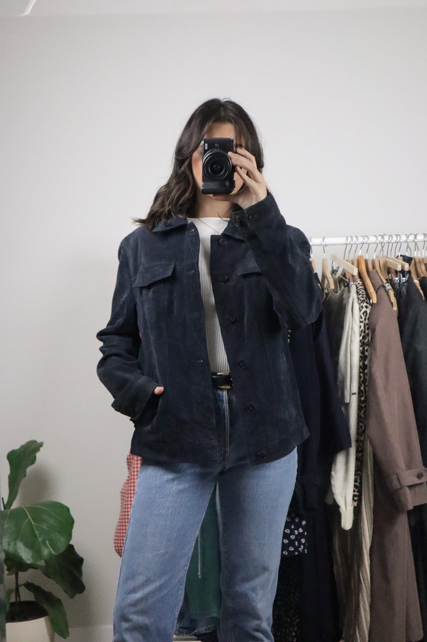 Vintage x Danier x Suede Trucker Jacket (M)