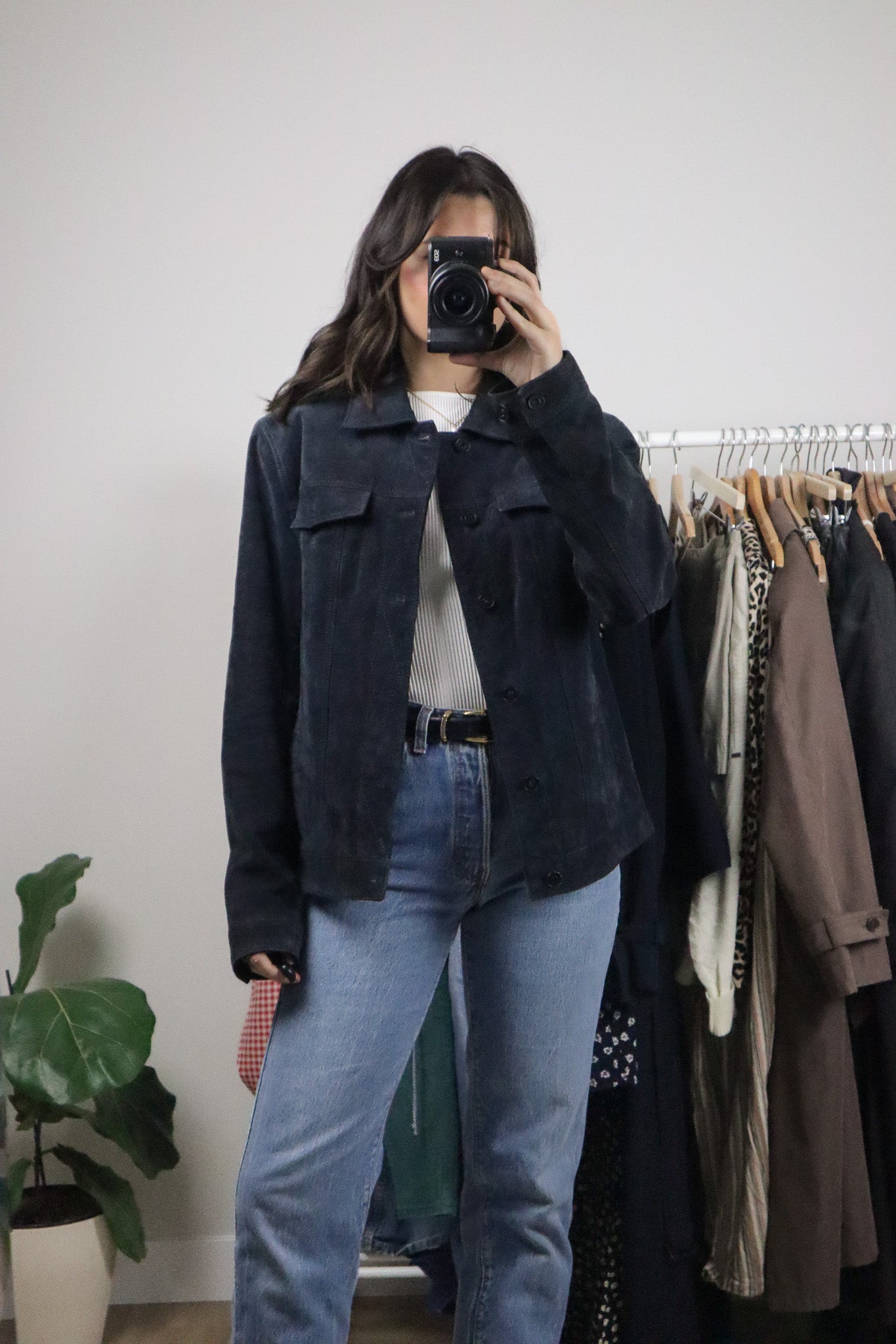 Vintage x Danier x Suede Trucker Jacket (M)