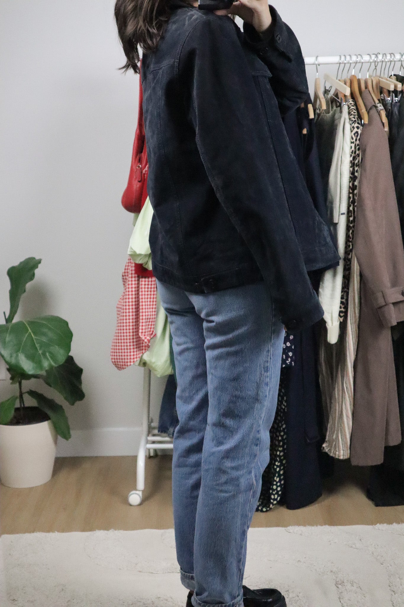 Vintage x Danier x Suede Trucker Jacket (M)