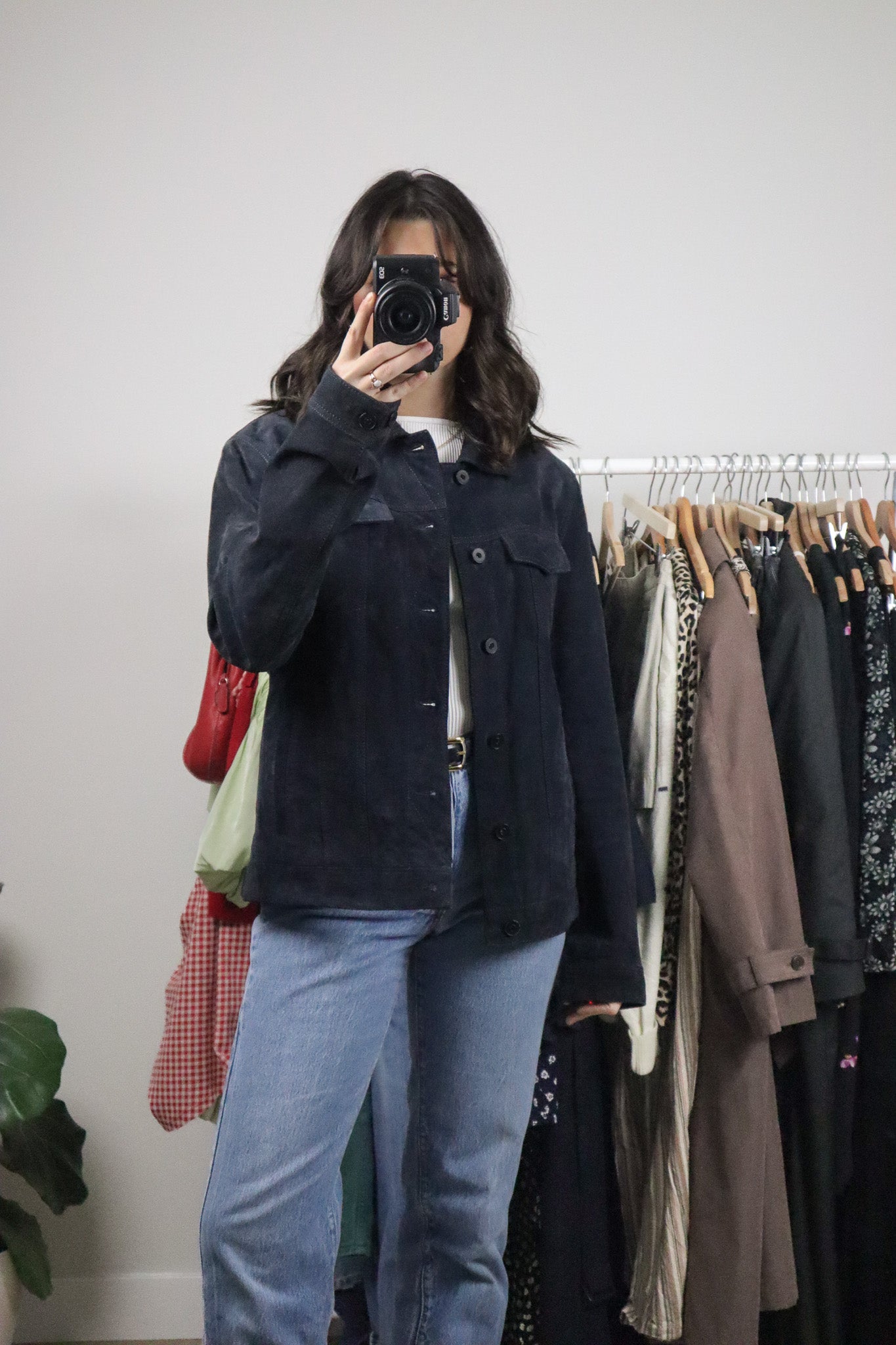 Vintage x Danier x Suede Trucker Jacket (M)