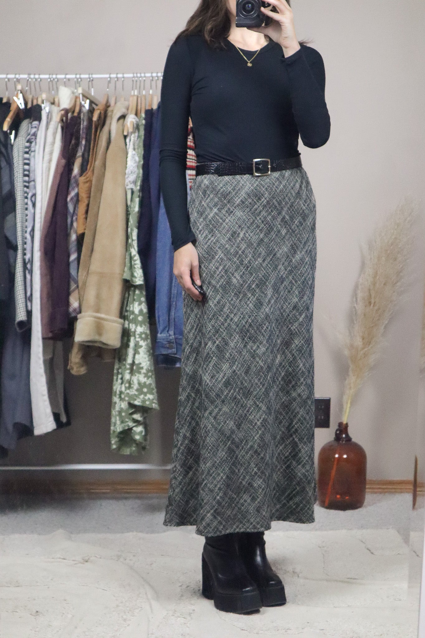 Modern x Tweed Maxi Skirt (8/10)