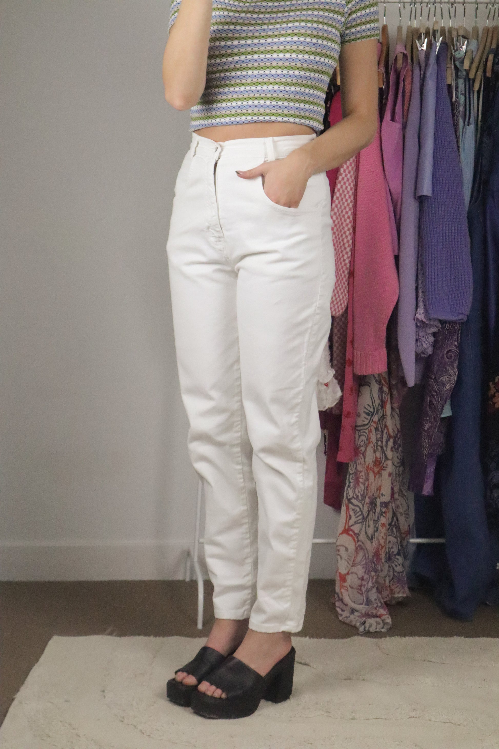 Made in Canada x Vintage x White Pants (S)