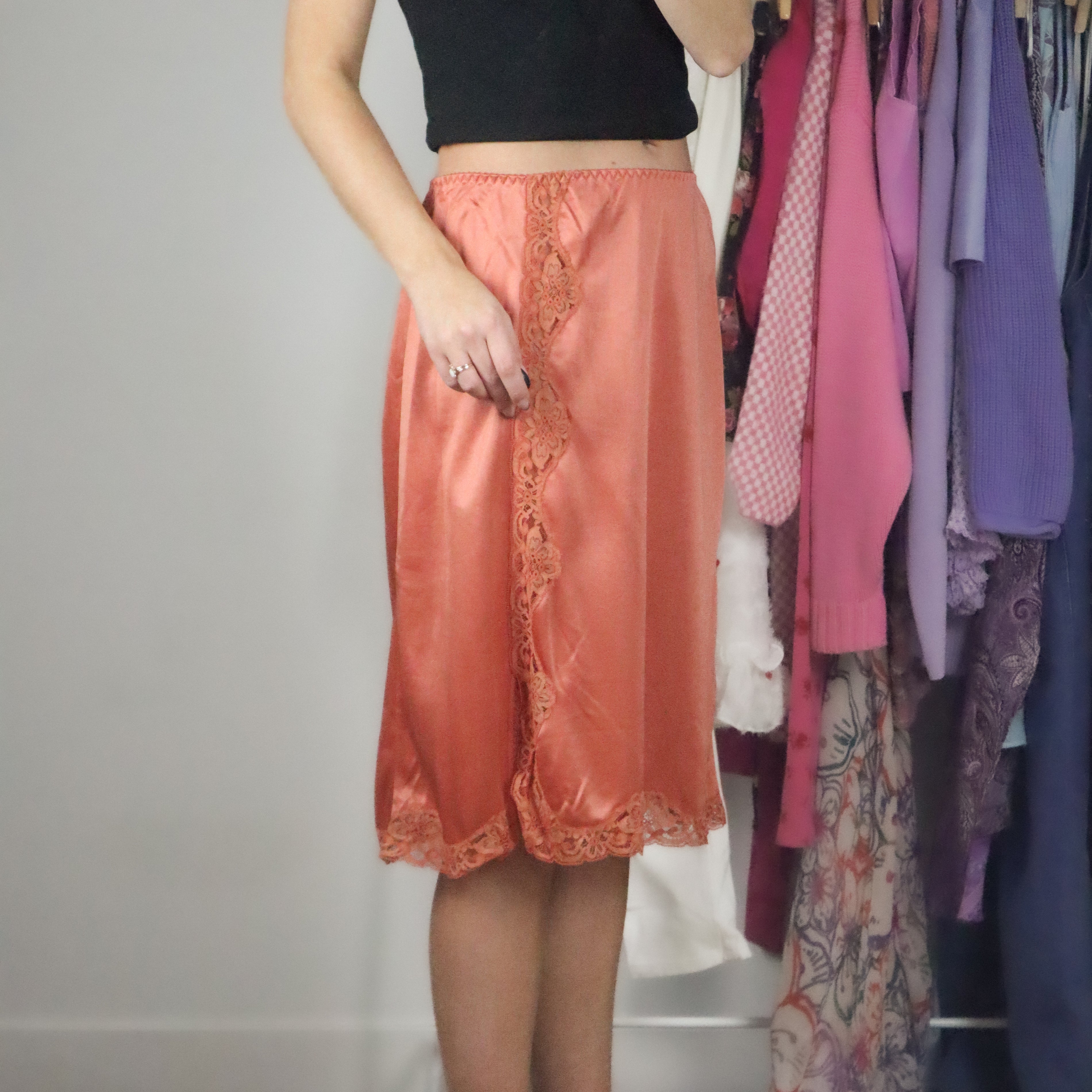 Made in the UK x Vintage x Satin Lace Slip (30/32)