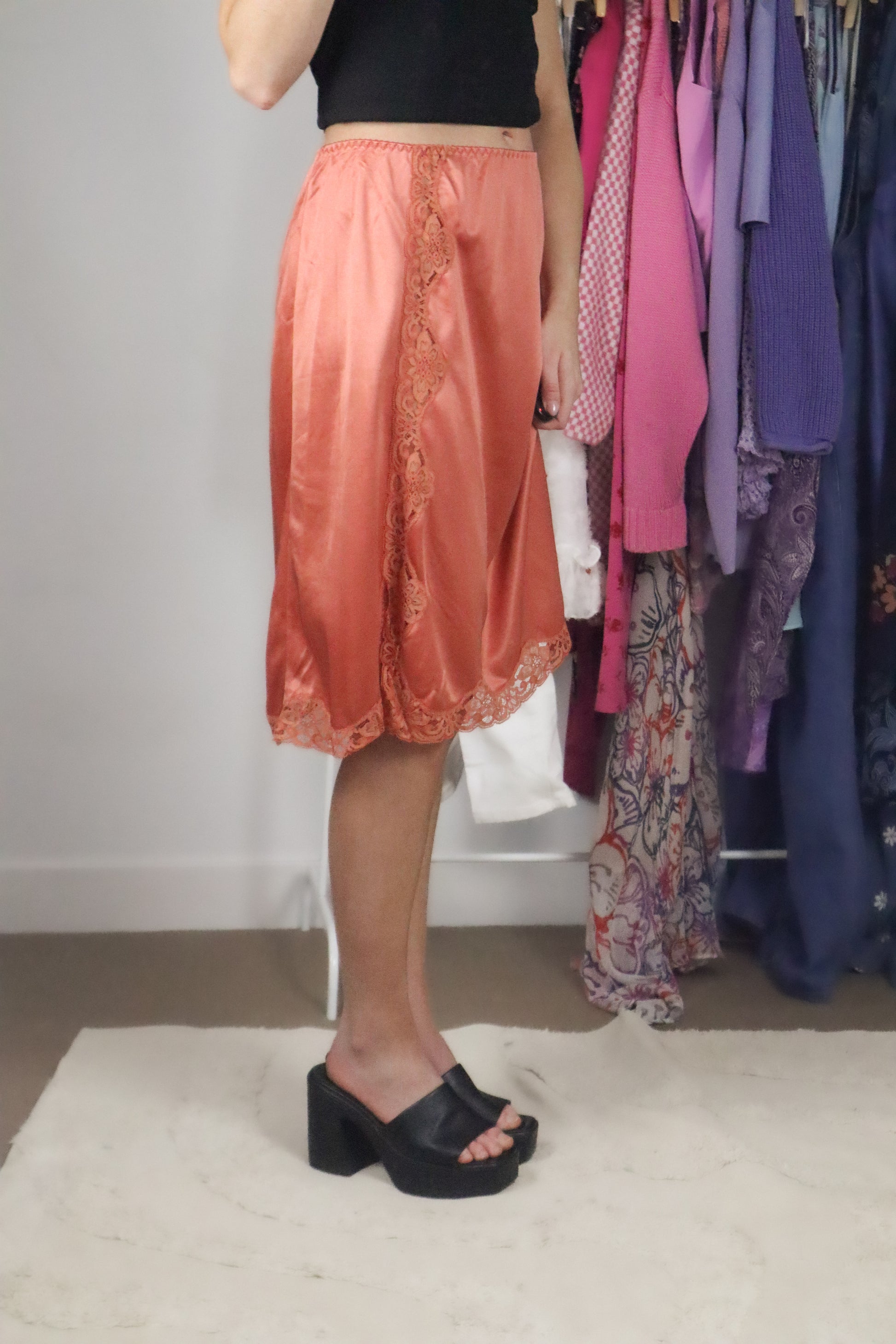 Made in the UK x Vintage x Satin Lace Slip (30/32)