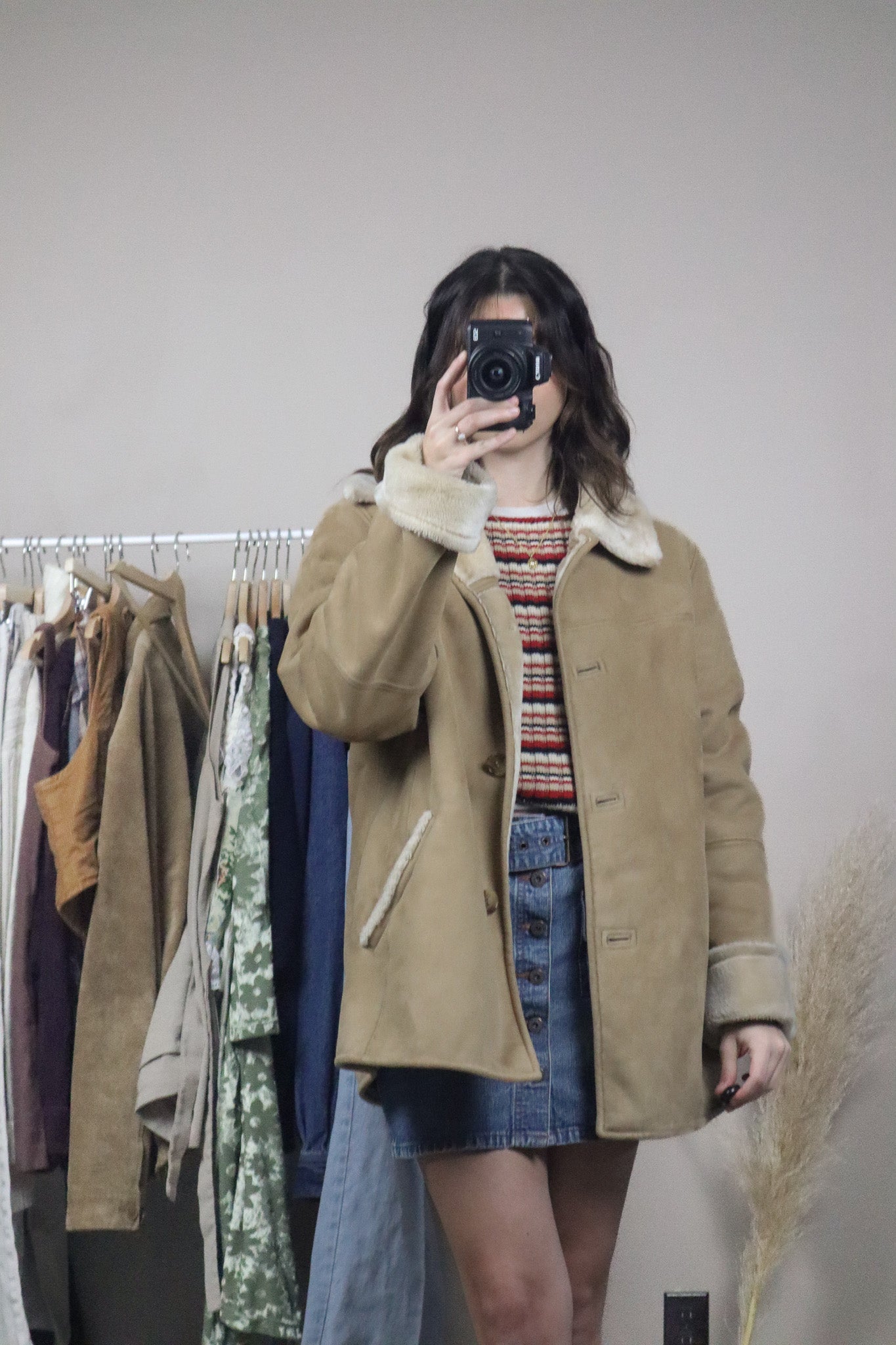 Vintage x Faux Suede Jacket (L)