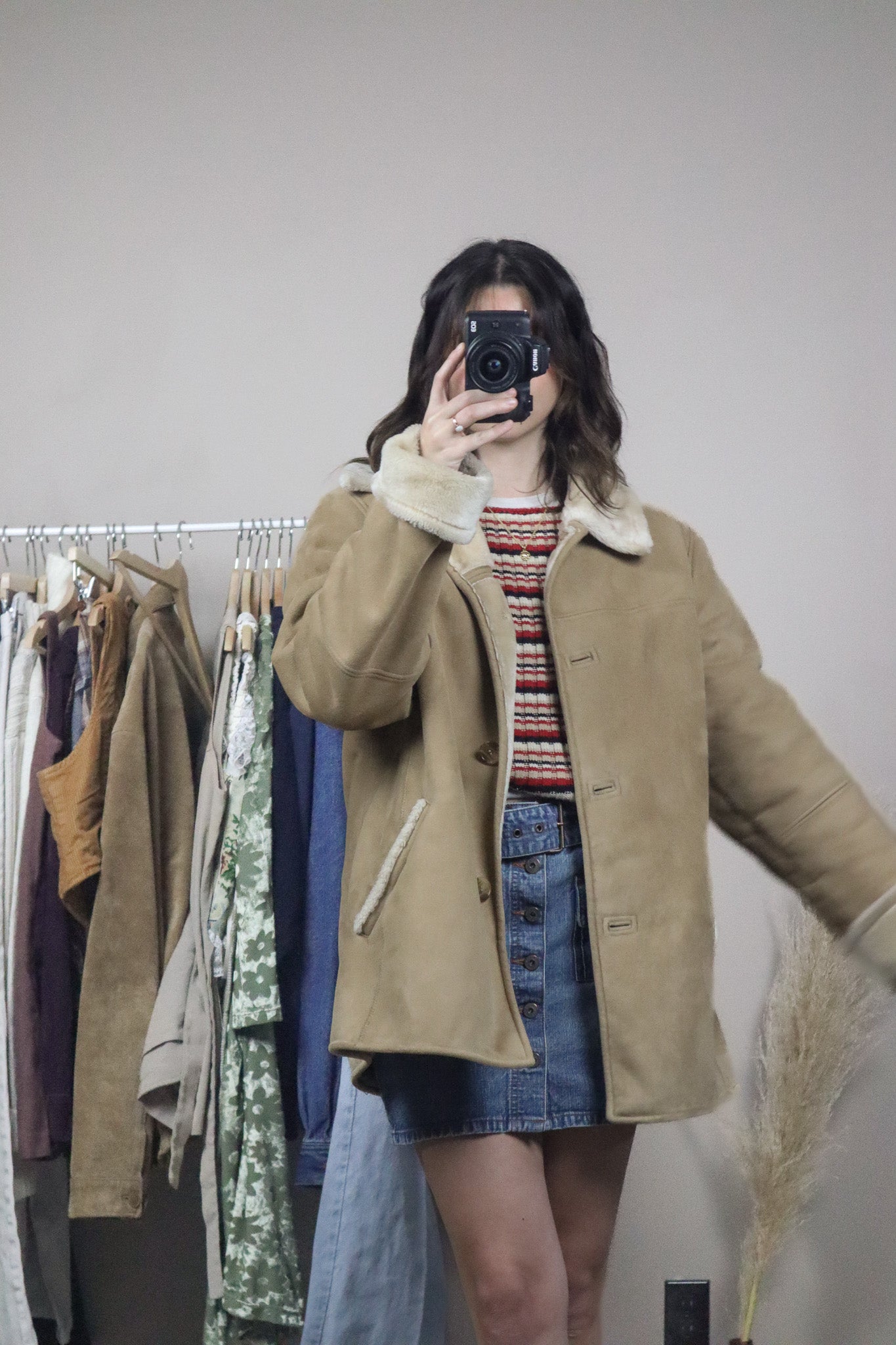 Vintage x Faux Suede Jacket (L)