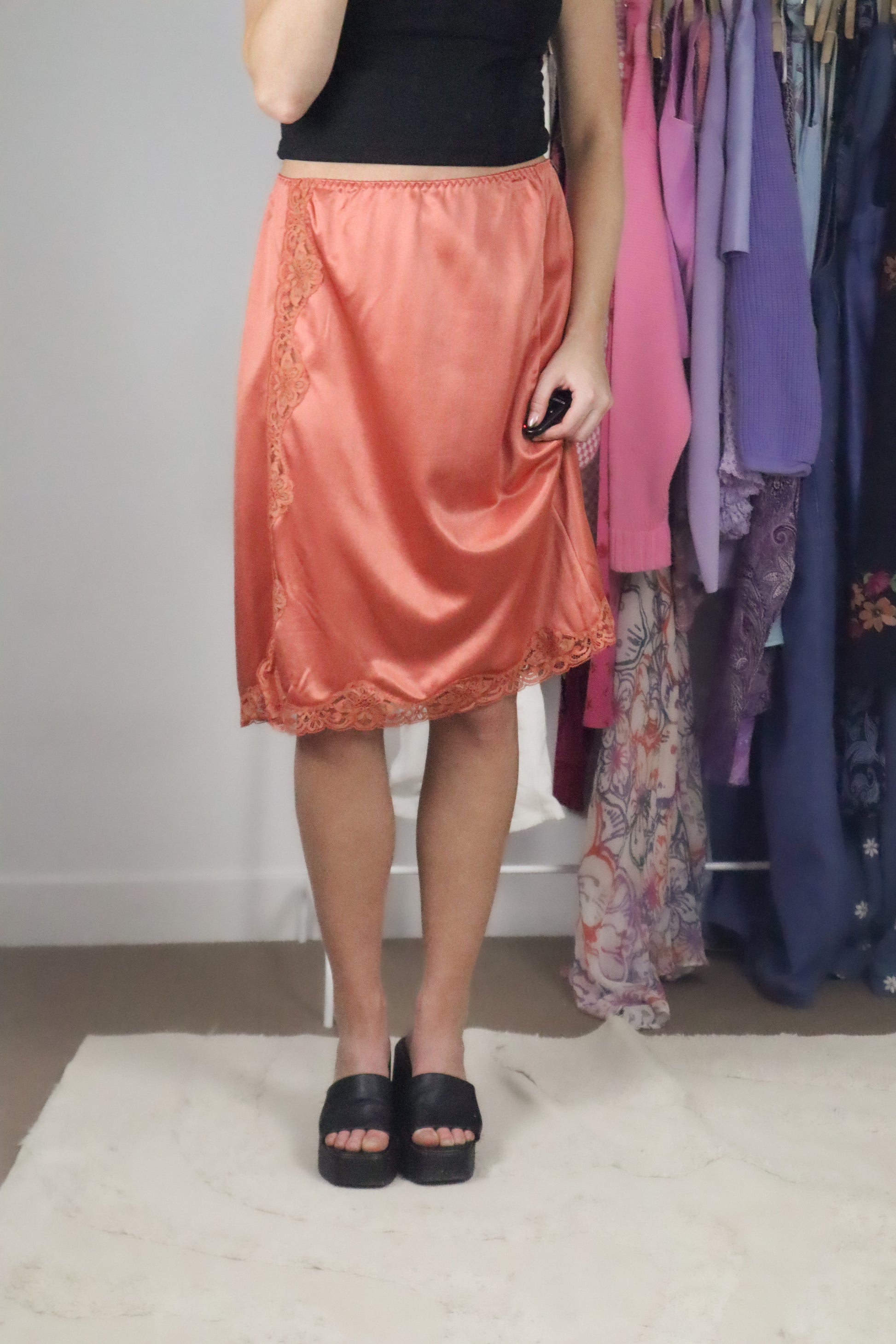 Made in the UK x Vintage x Satin Lace Slip (30/32)