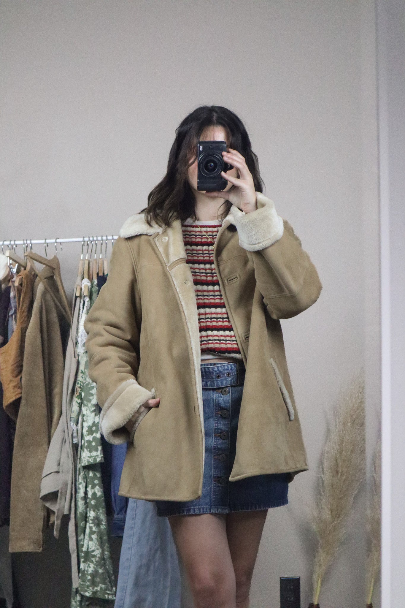 Vintage x Faux Suede Jacket (L)