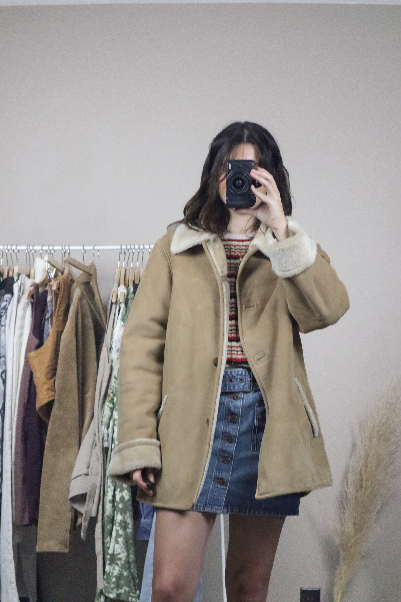 Vintage x Faux Suede Jacket (L)