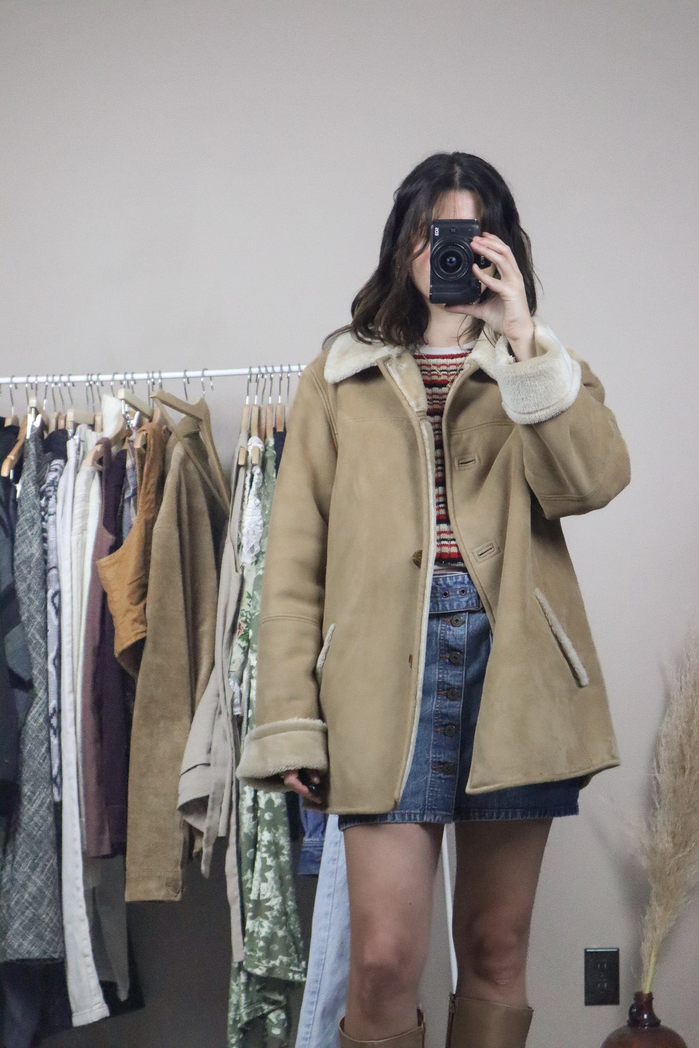 Vintage x Faux Suede Jacket (L)