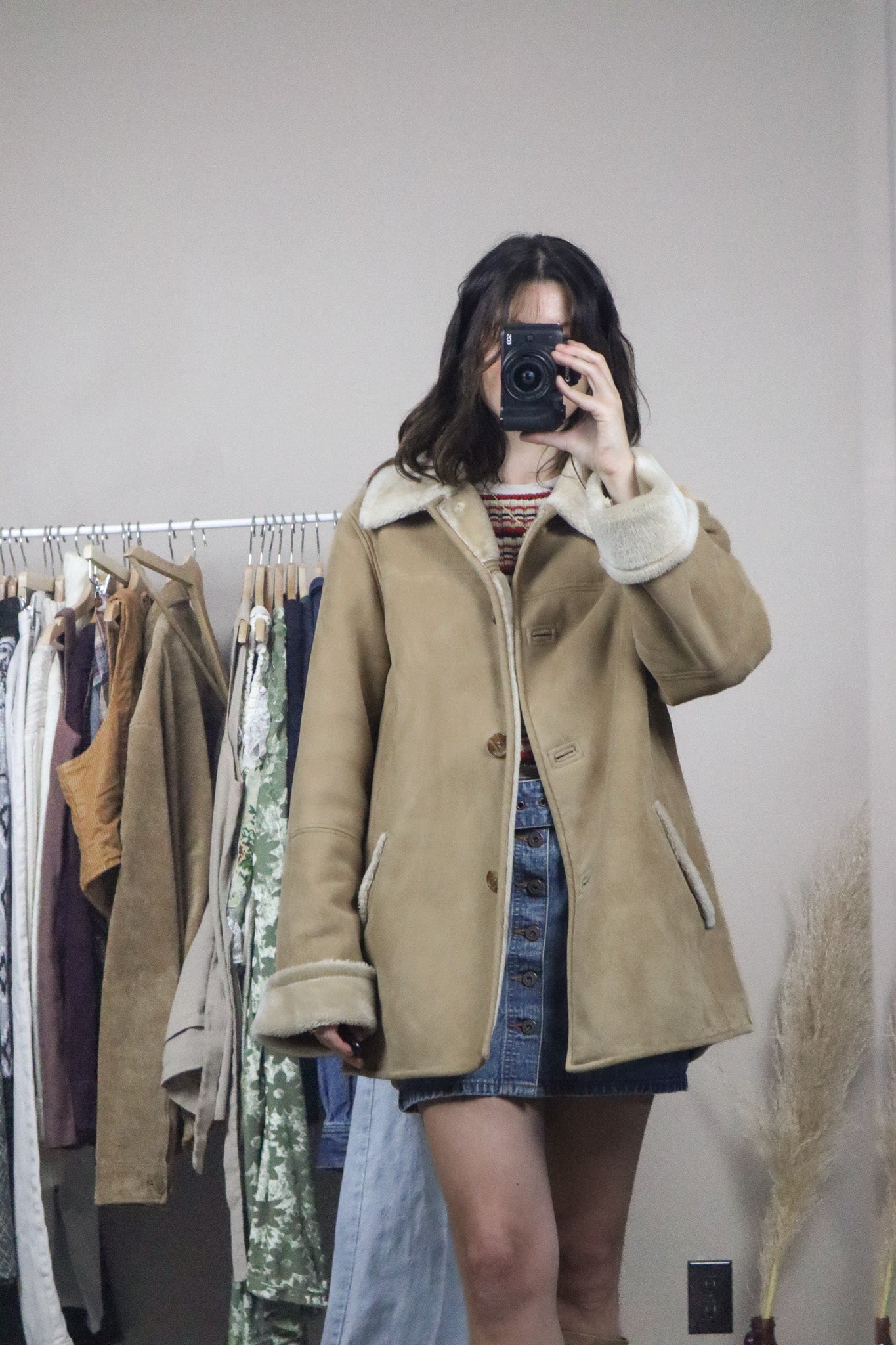 Vintage x Faux Suede Jacket (L)