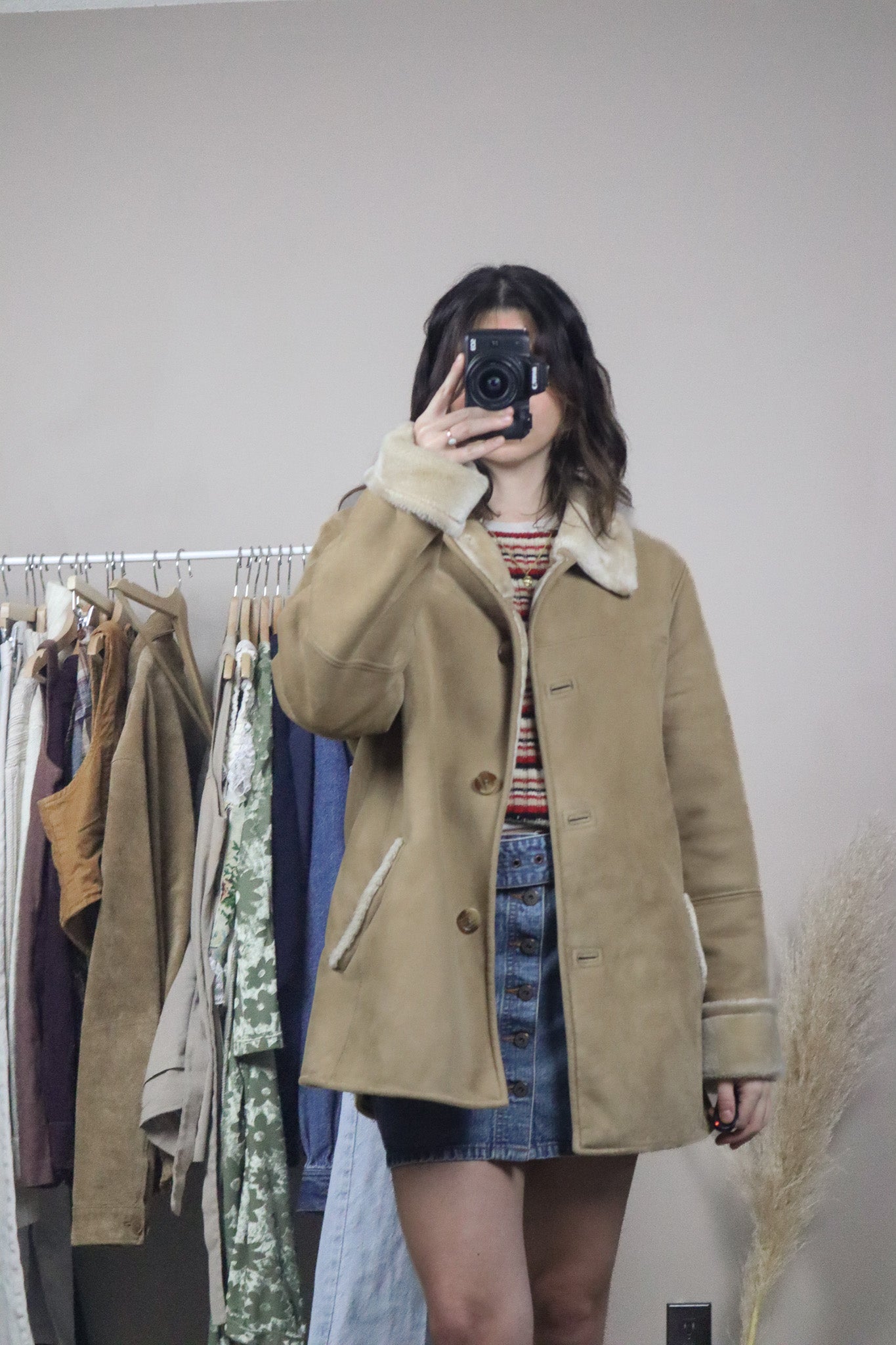 Vintage x Faux Suede Jacket (L)