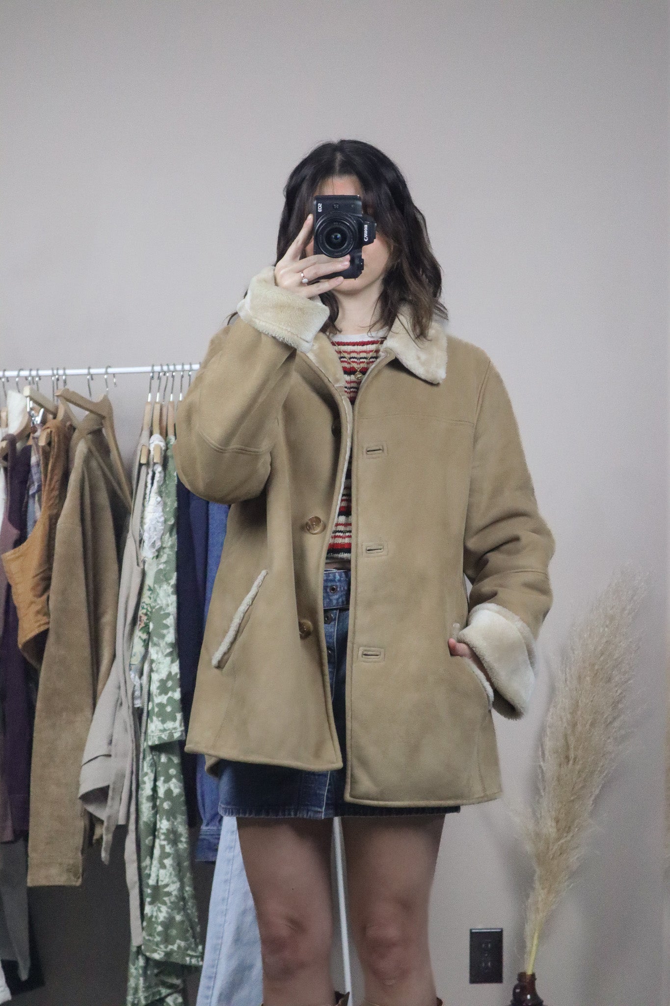 Vintage x Faux Suede Jacket (L)