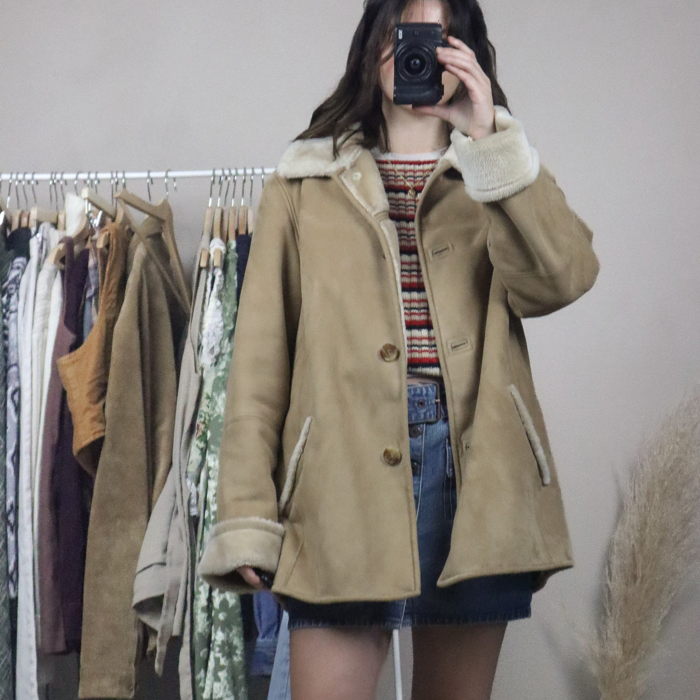 Vintage x Faux Suede Jacket (L)