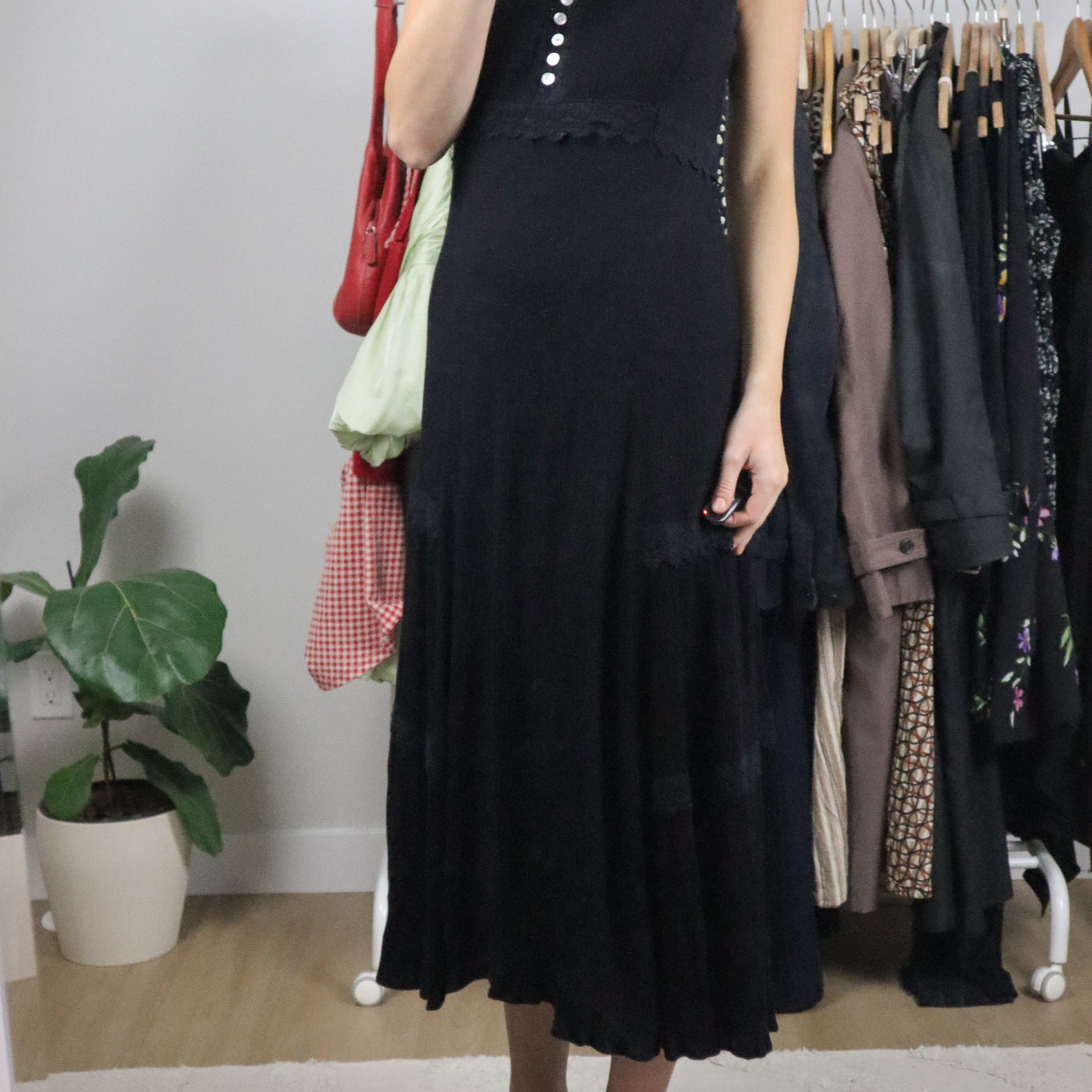 Vintage x Crinkle/Lace Maxi Dress (8)