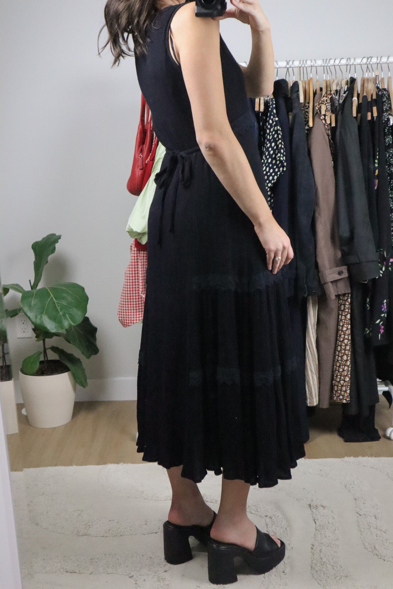 Vintage x Crinkle/Lace Maxi Dress (8)