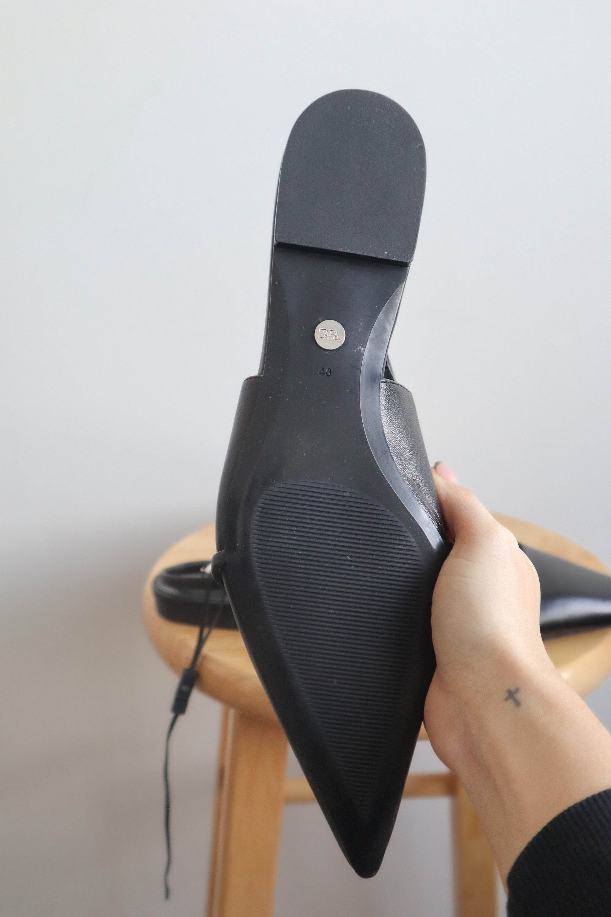 Zara x Leather Buckle Flats (9)