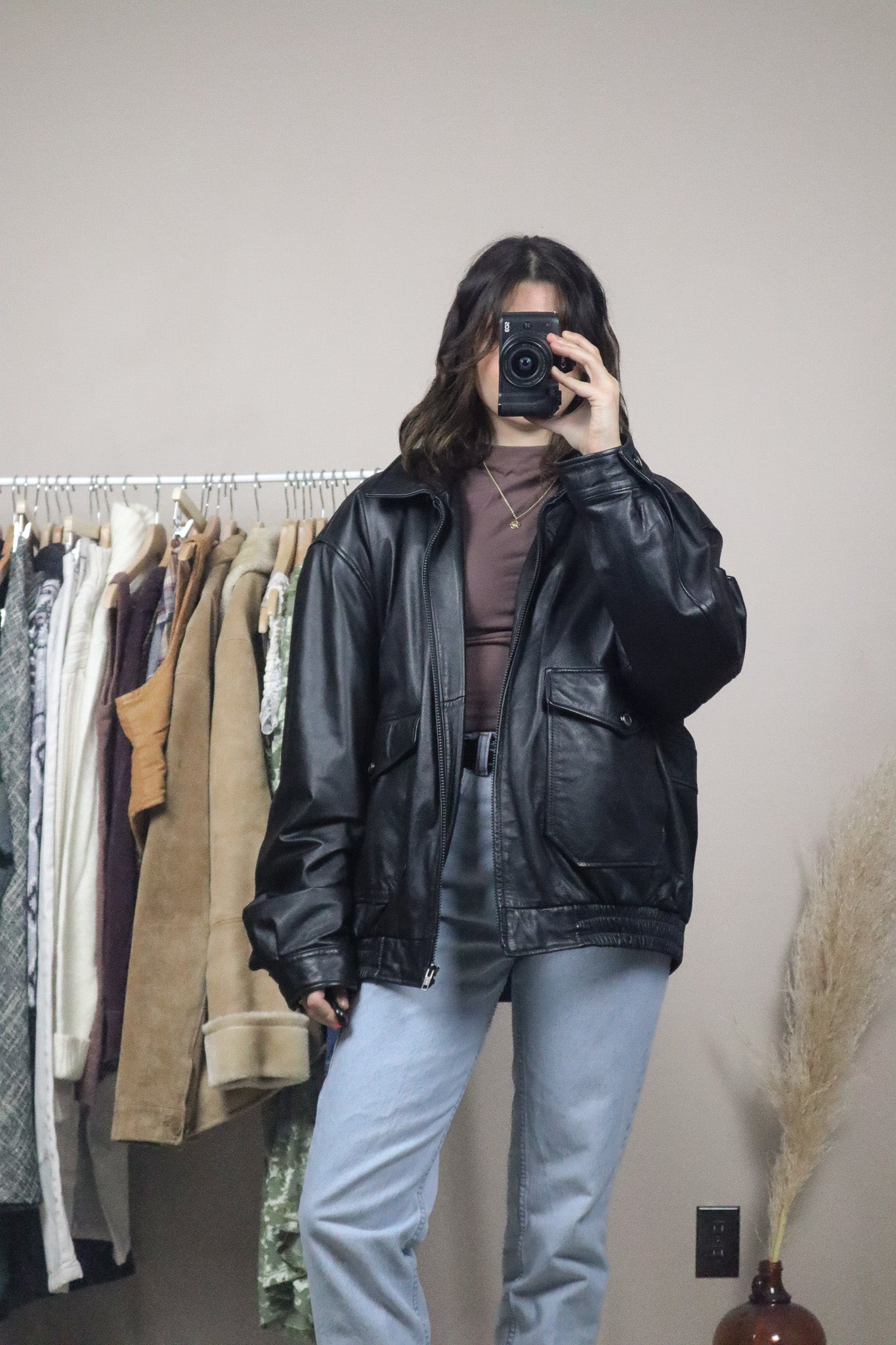 Vintage x Danier Leather Bomber (L/XL)