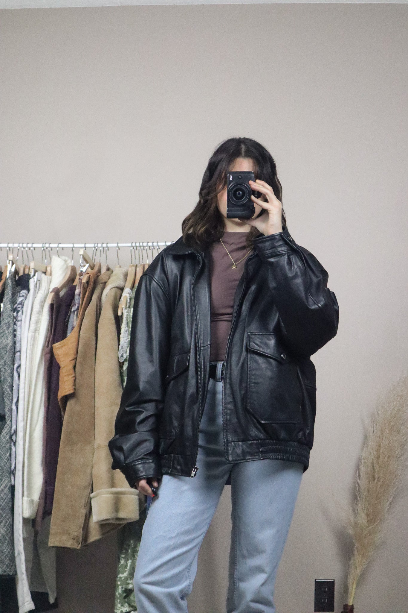 Vintage x Danier Leather Bomber (L/XL)