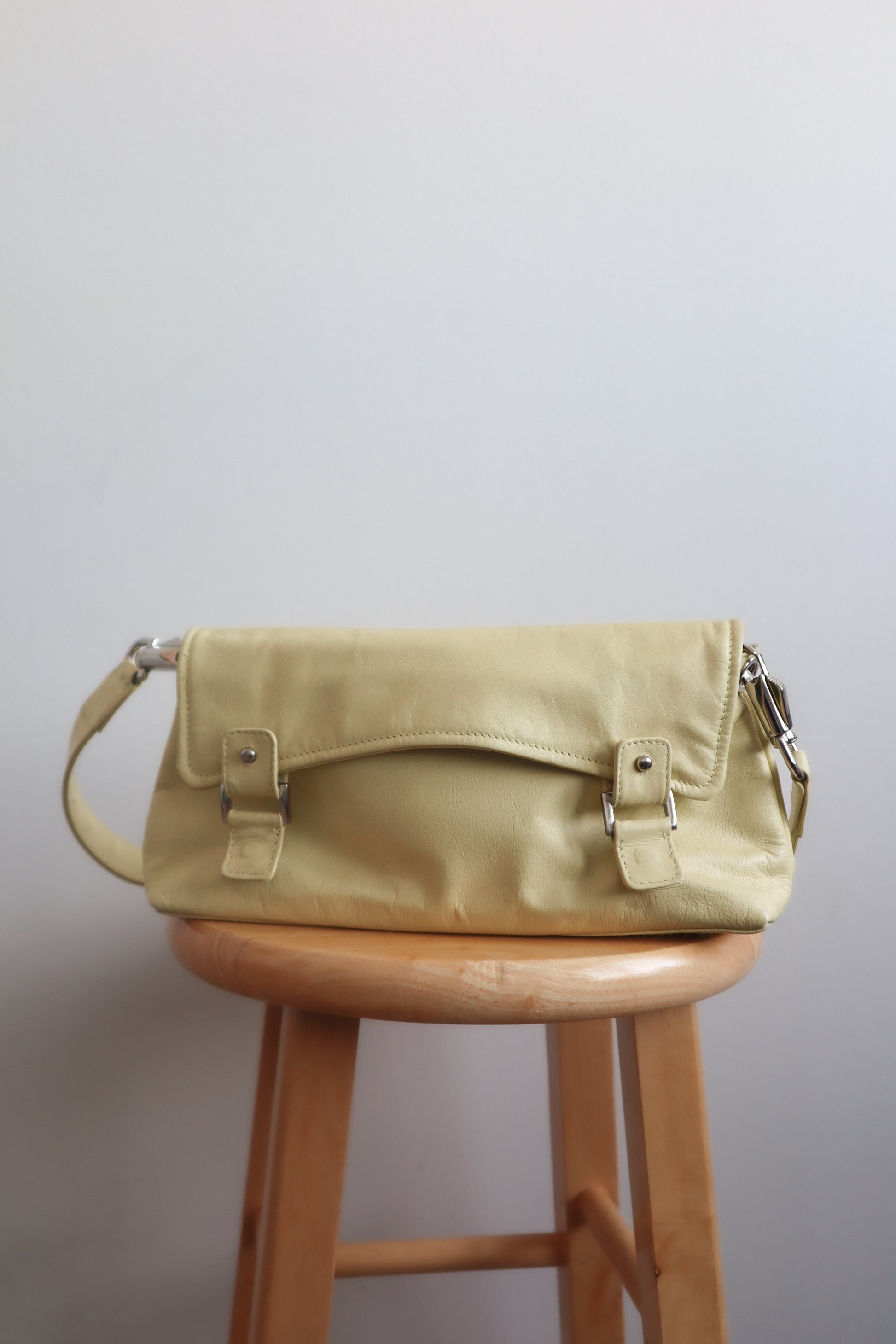 Vintage x Faux Leather Shoulder Bag