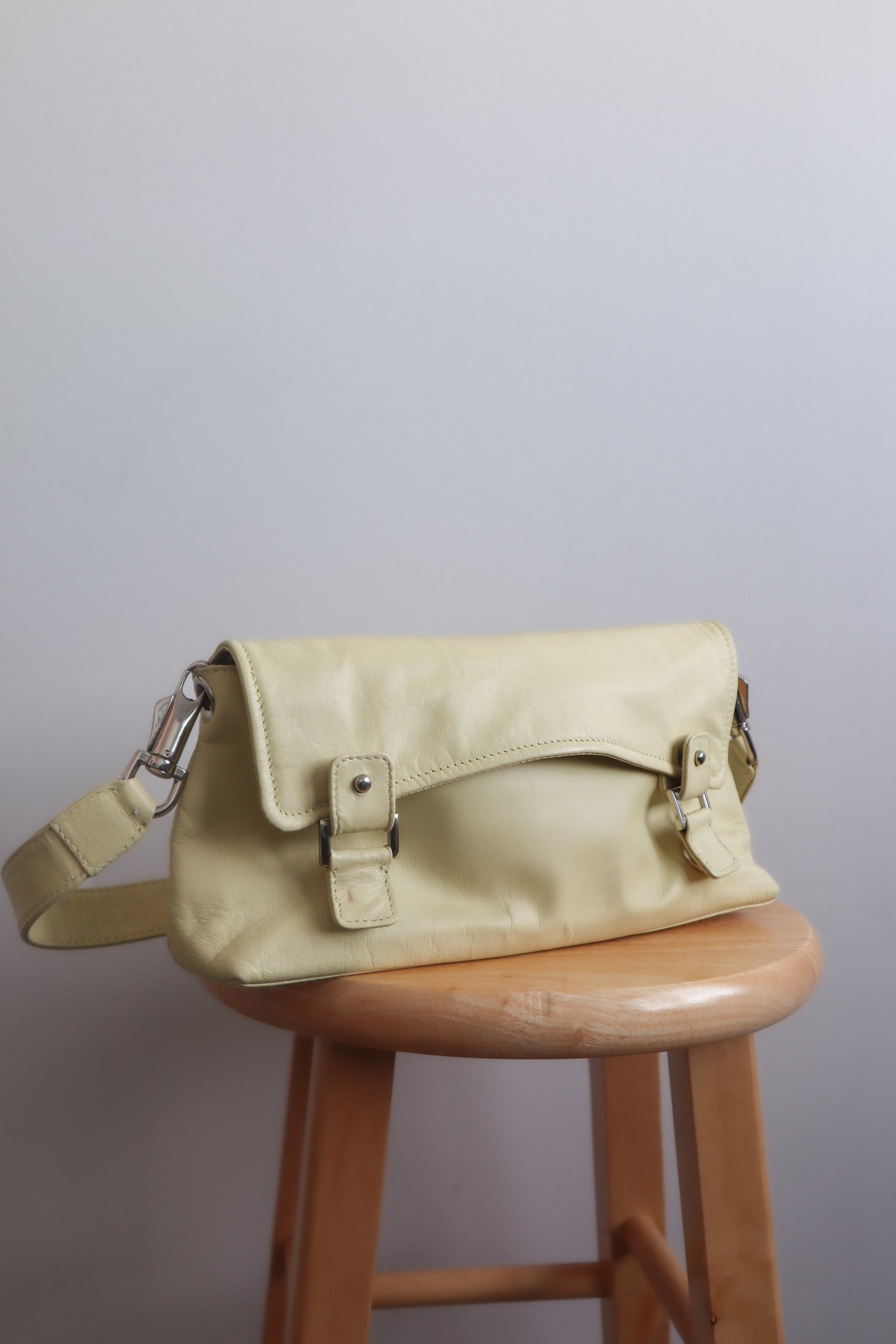 Vintage x Faux Leather Shoulder Bag