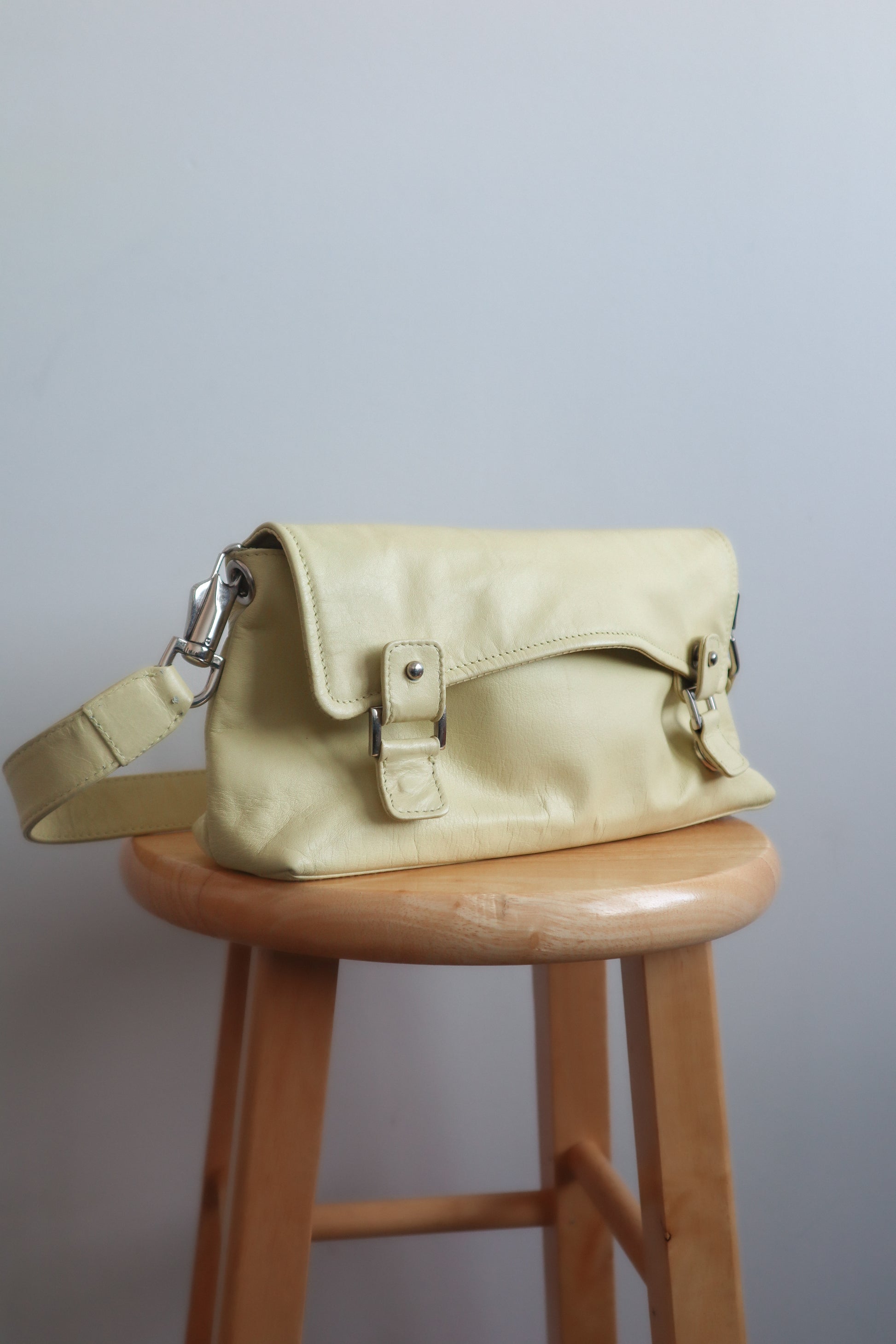 Vintage x Faux Leather Shoulder Bag