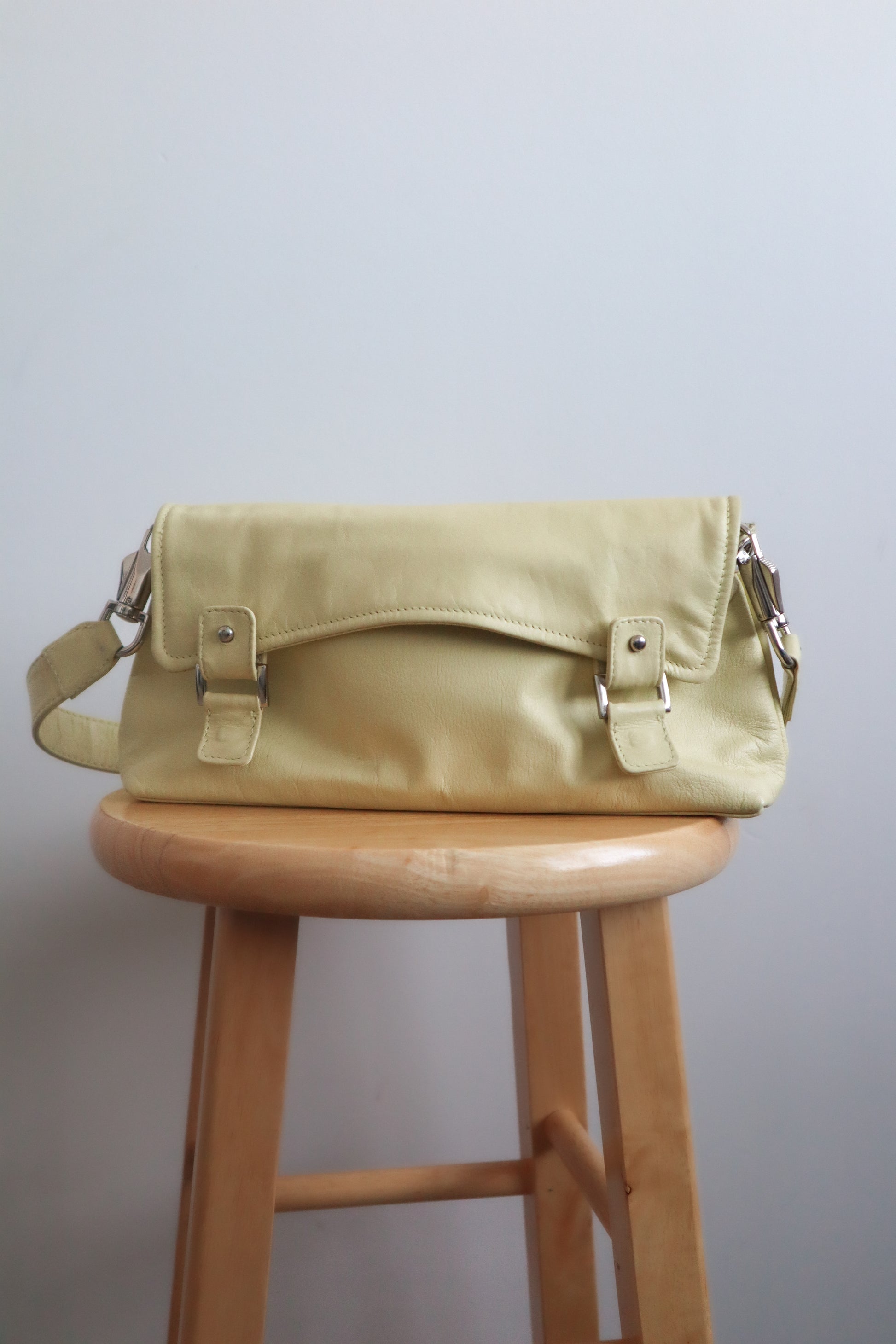 Vintage x Faux Leather Shoulder Bag