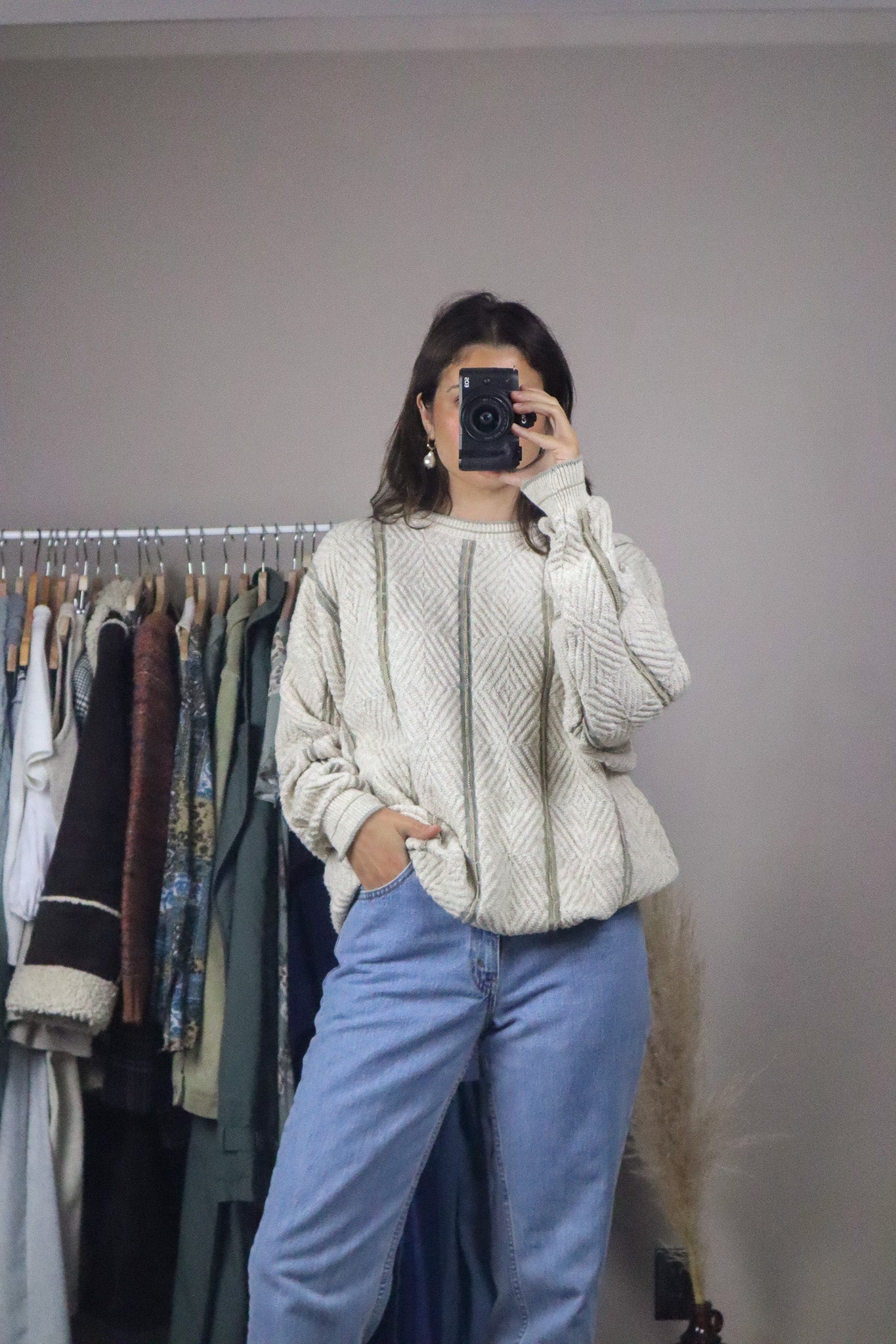 Made in USA x Vintage x Chunky Knit (L/XL)