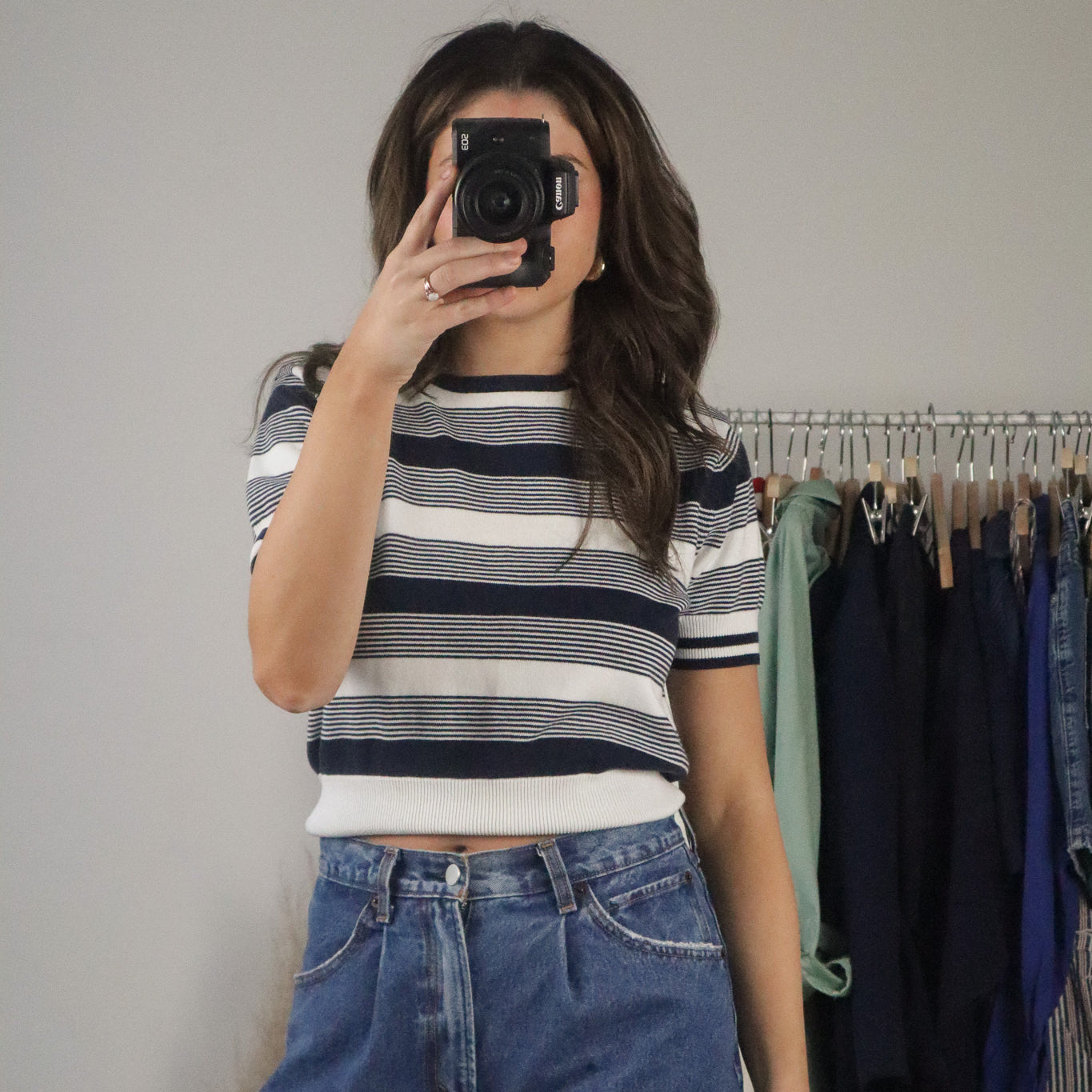 Vintage x Striped T-Shirt (S)