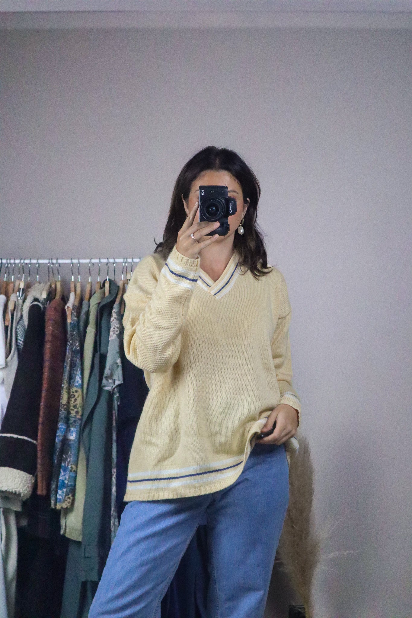 Vintage x Preppy Knit Sweater (M/L)