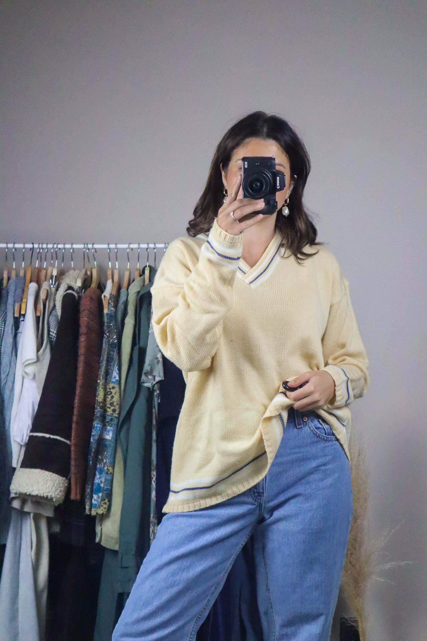 Vintage x Preppy Knit Sweater (M/L)