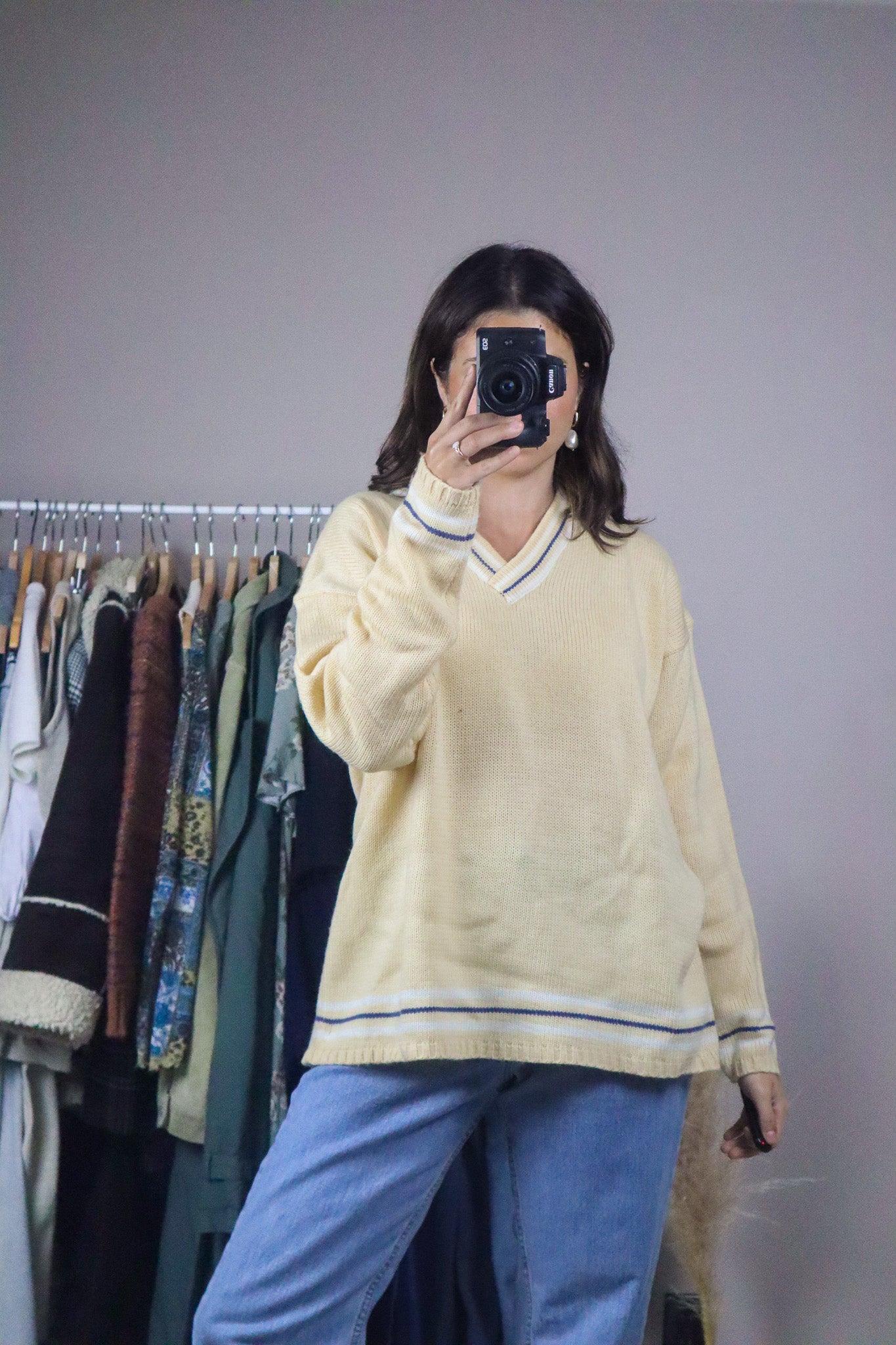 Vintage x Preppy Knit Sweater (M/L)