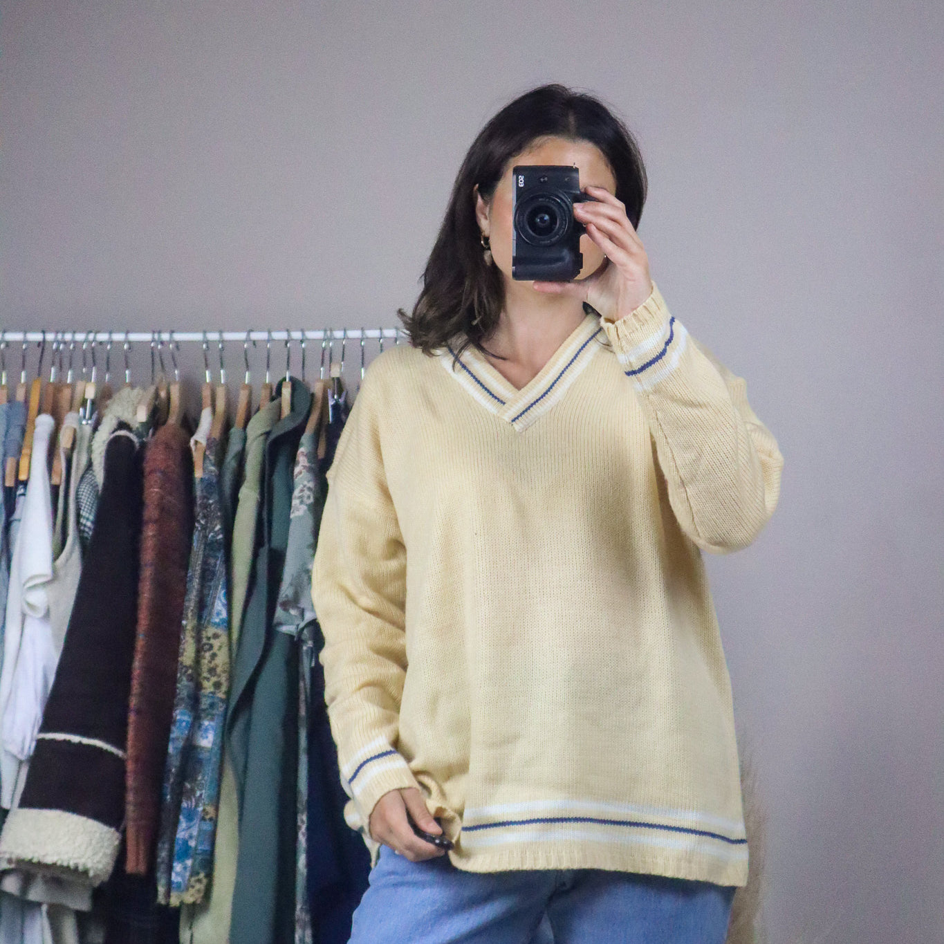 Vintage x Preppy Knit Sweater (M/L)