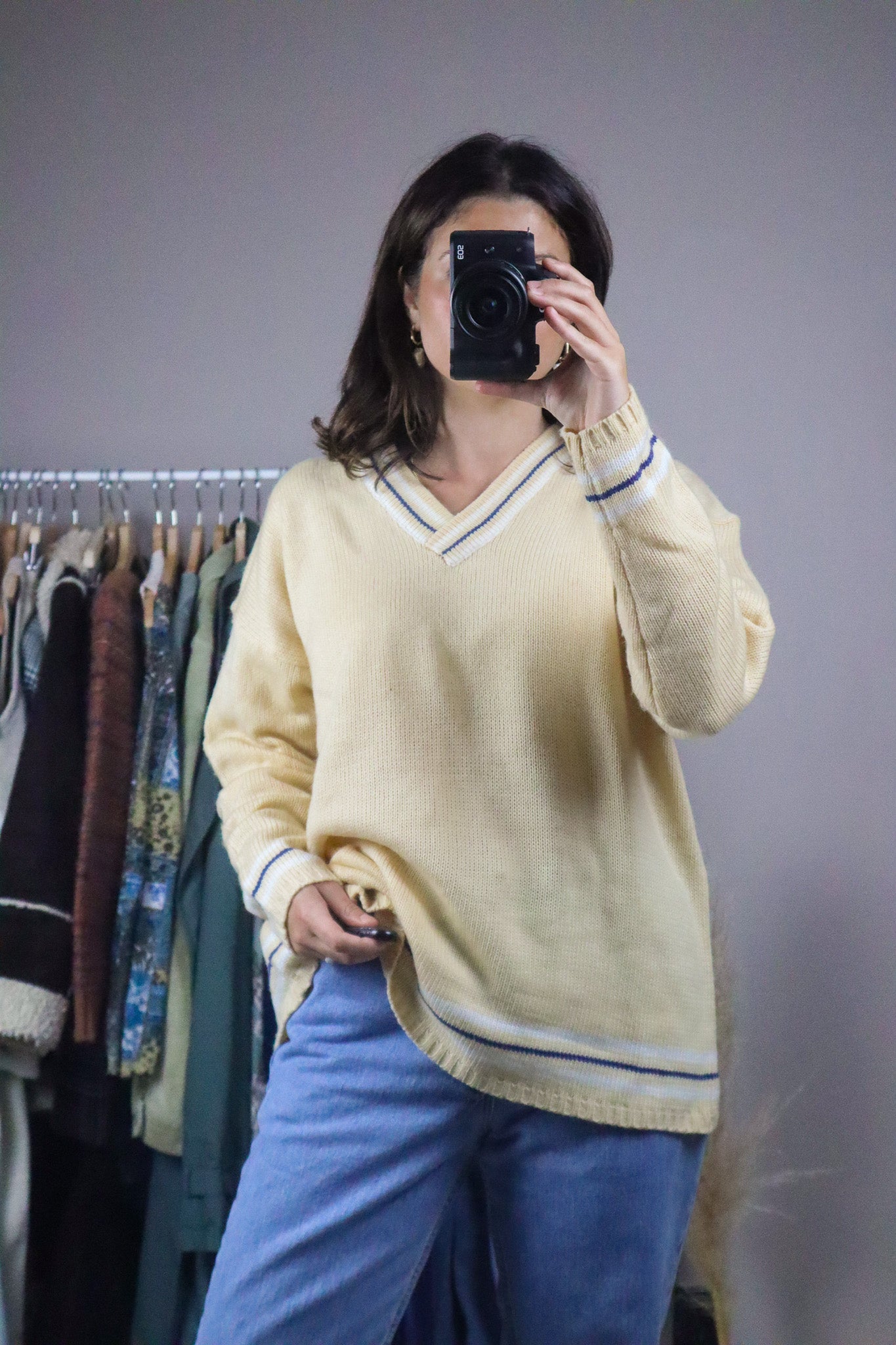 Vintage x Preppy Knit Sweater (M/L)