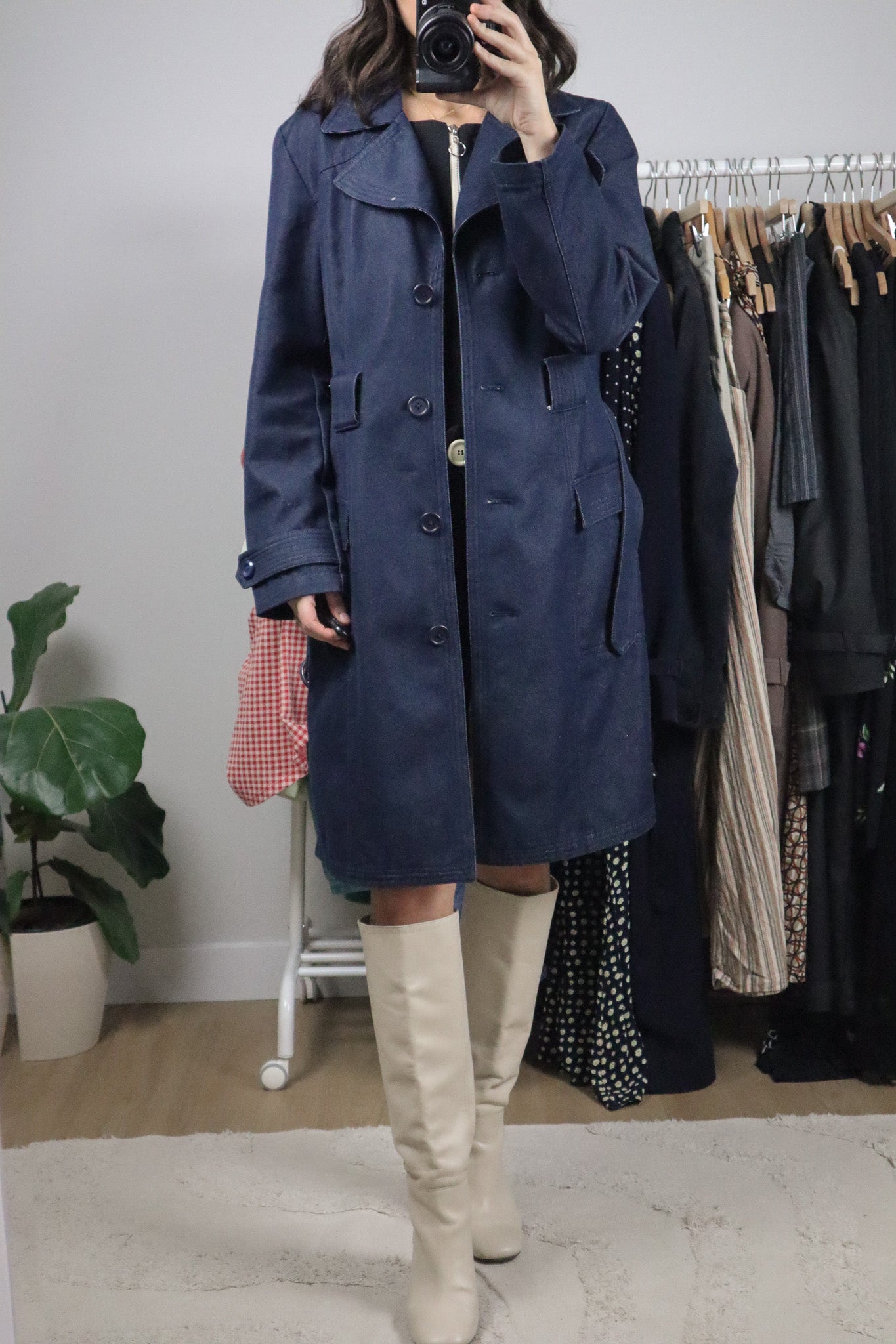 Vintage x Denim Trench Coat (6)