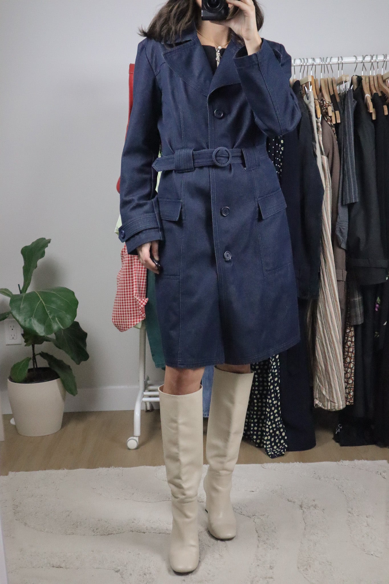 Vintage x Denim Trench Coat (6)