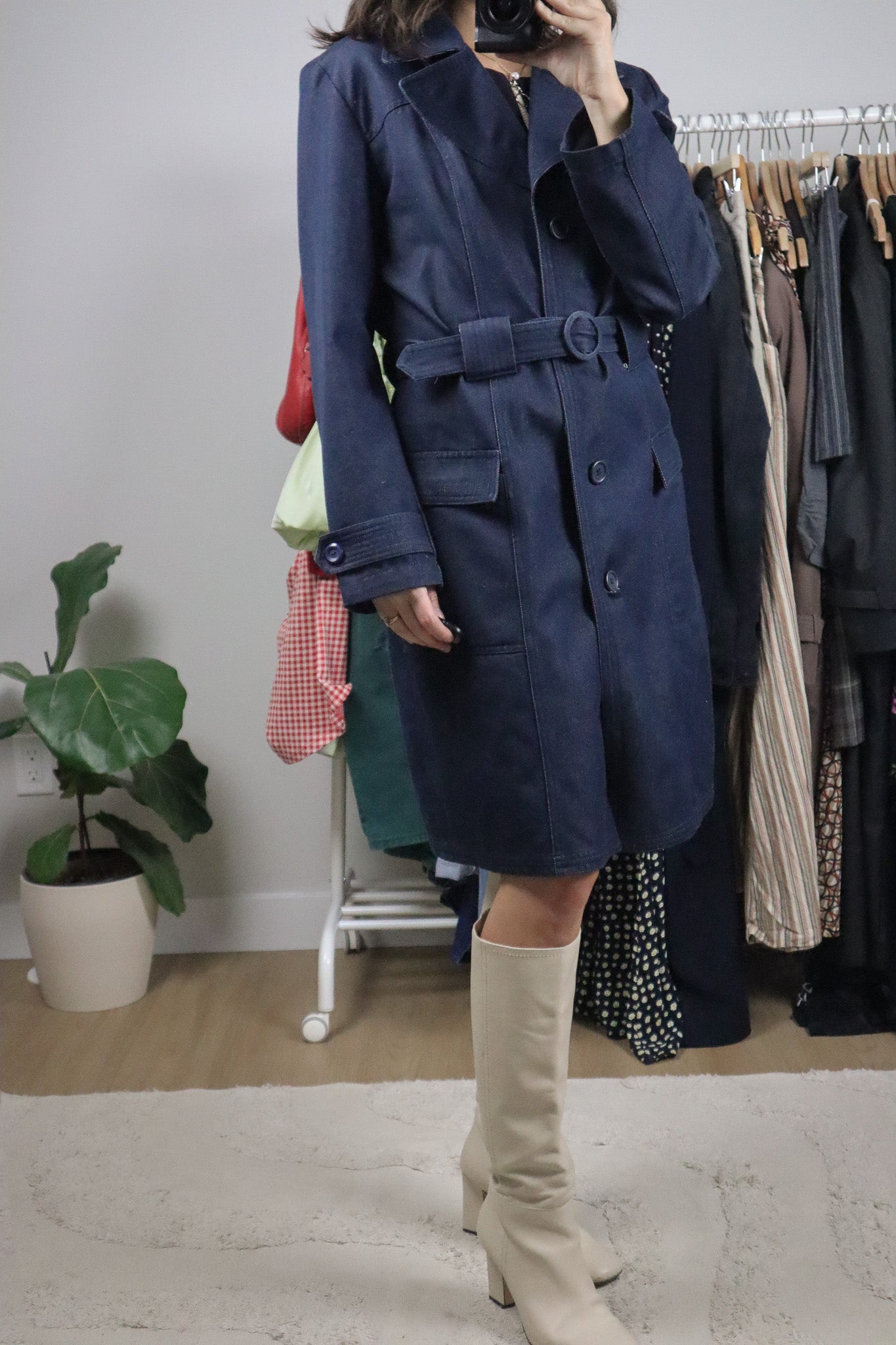 Vintage x Denim Trench Coat (6)