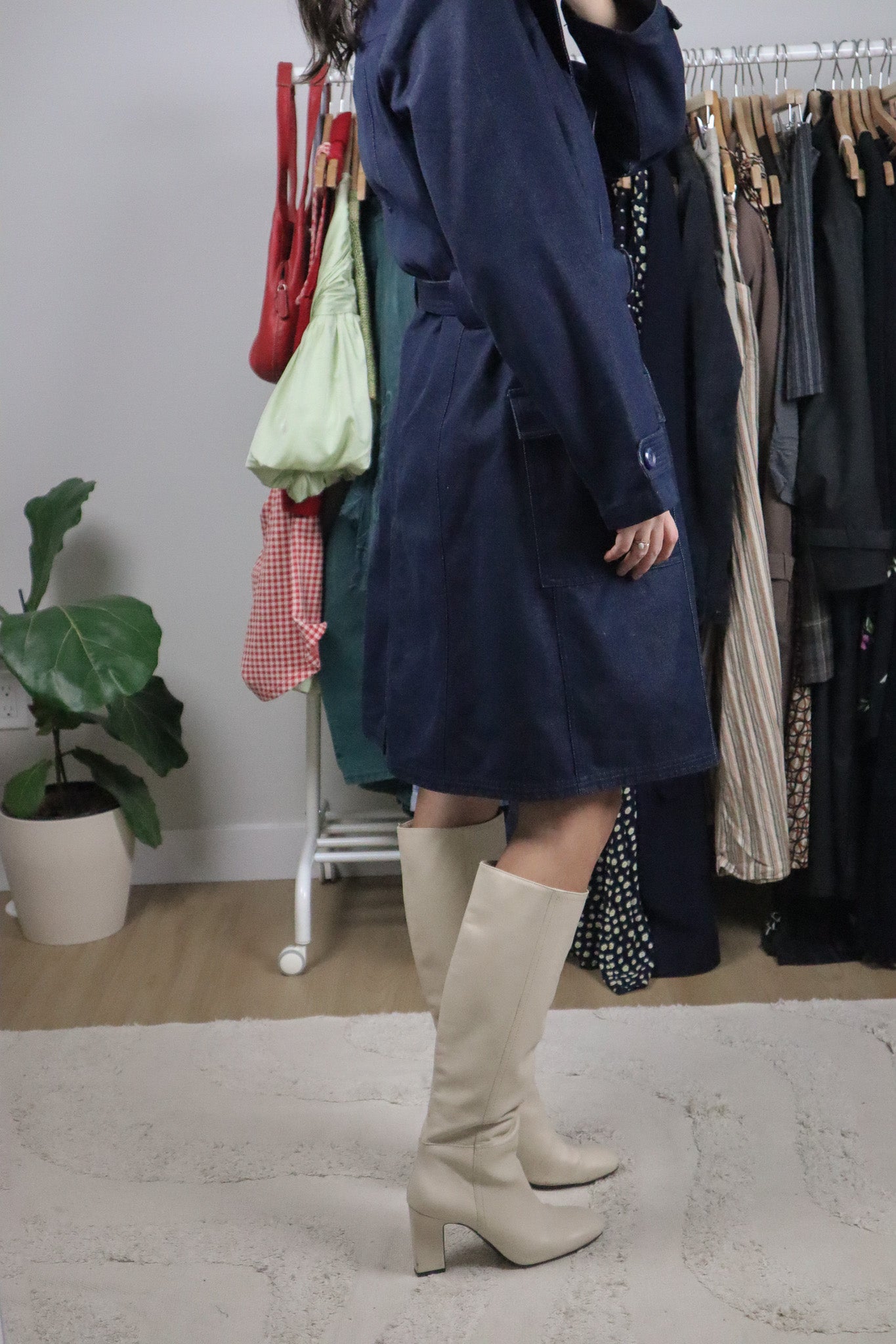 Vintage x Denim Trench Coat (6)