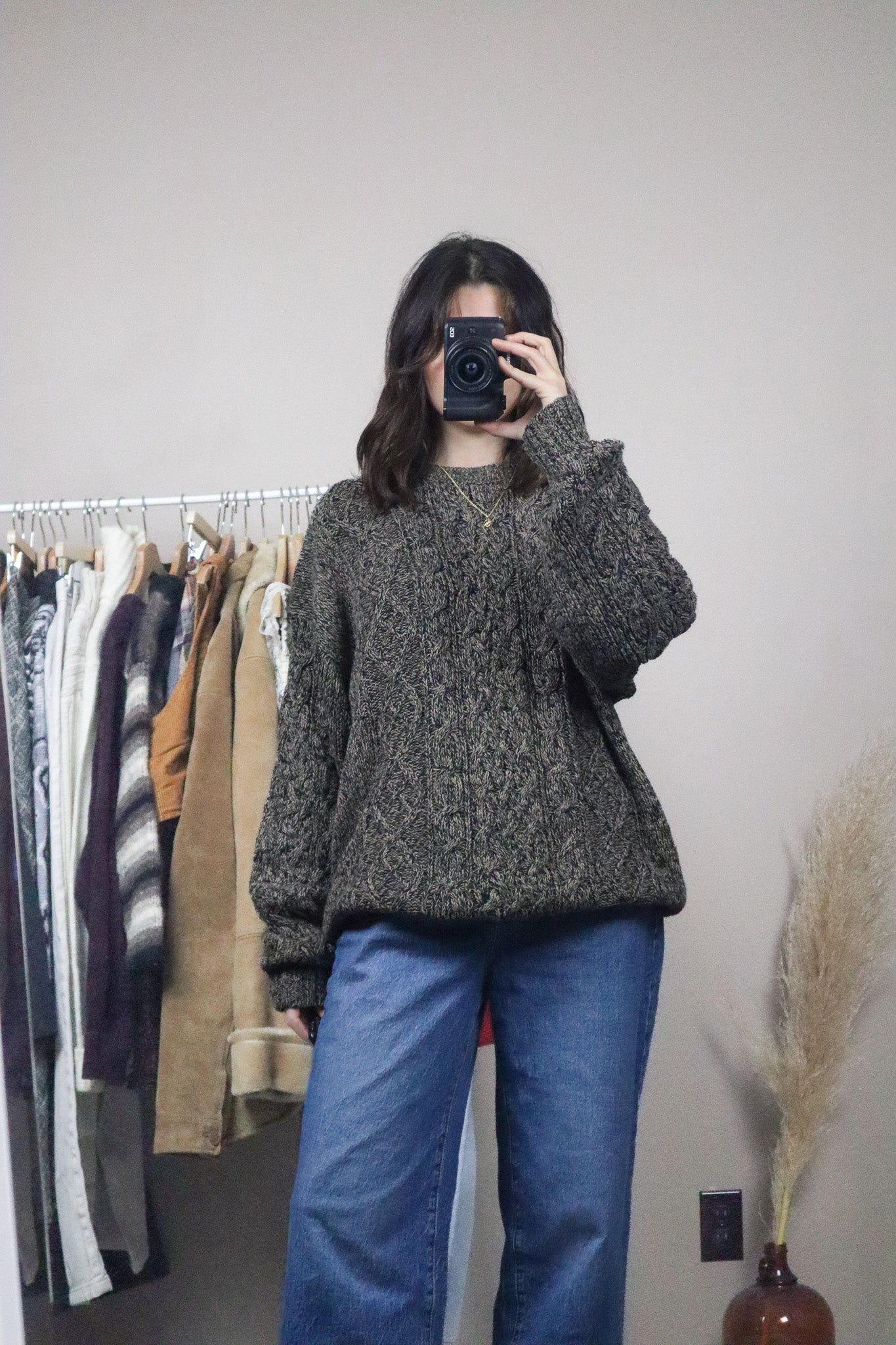 Vintage x Cable Knit Sweater (L/XL)