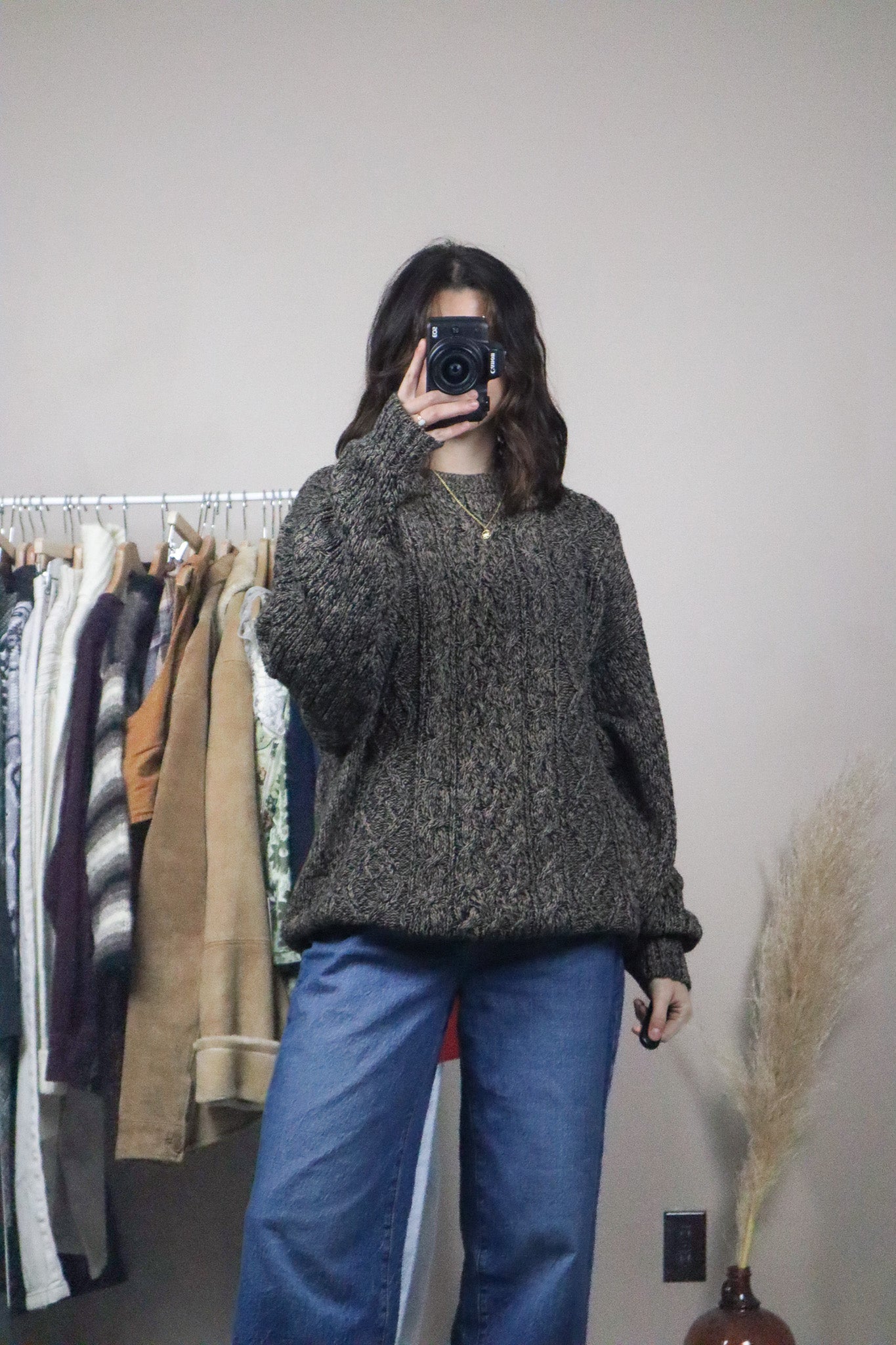 Vintage x Cable Knit Sweater (L/XL)