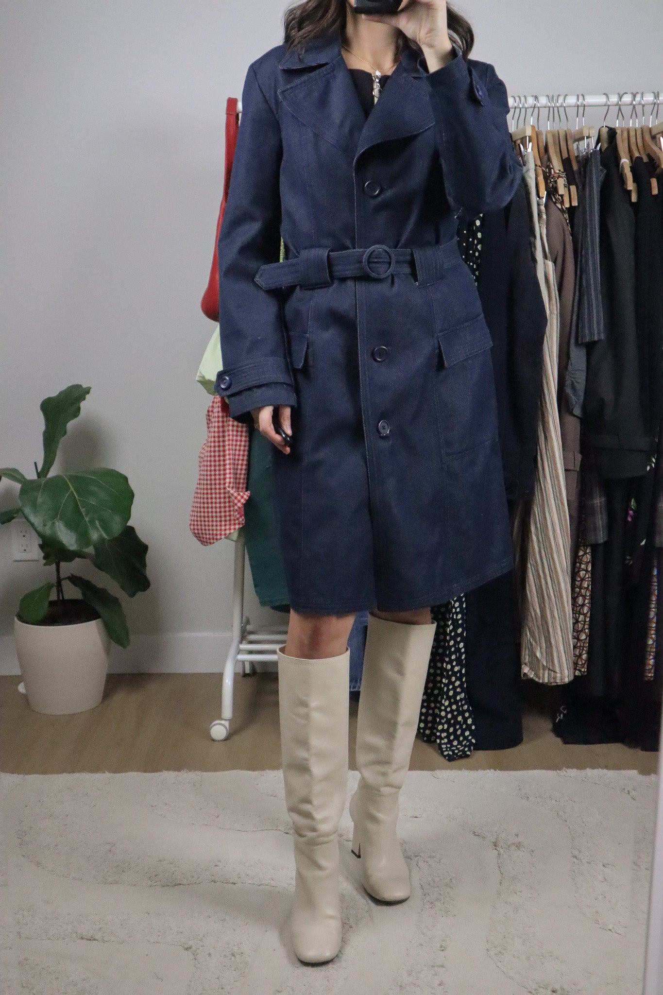 Vintage x Denim Trench Coat (6)