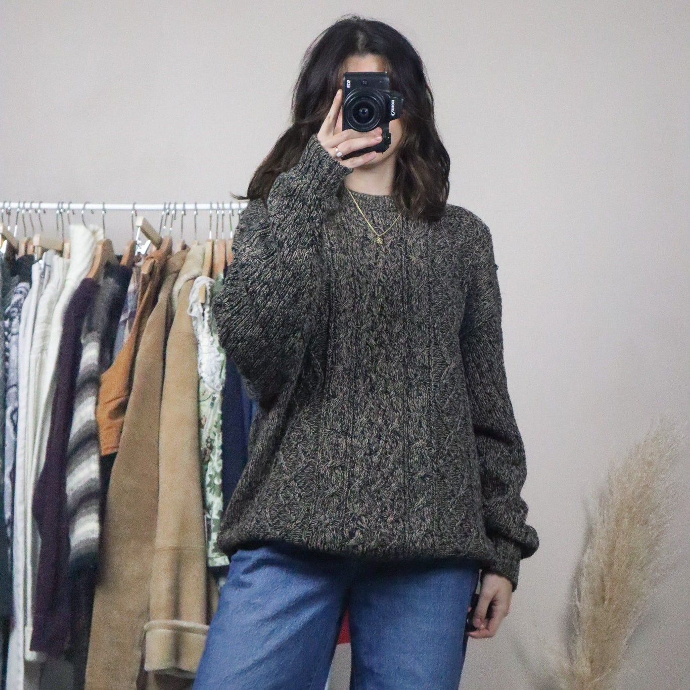 Vintage x Cable Knit Sweater (L/XL)