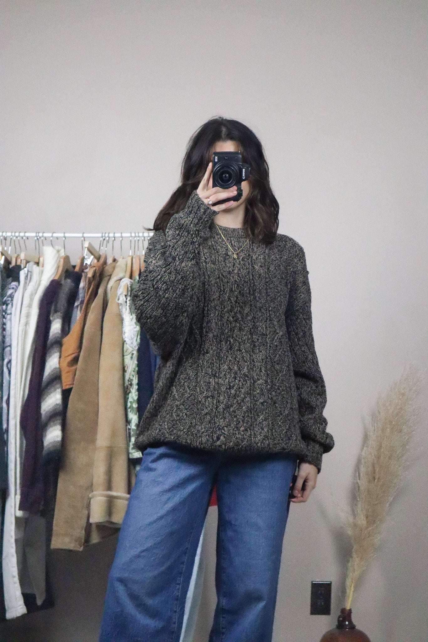 Vintage x Cable Knit Sweater (L/XL)
