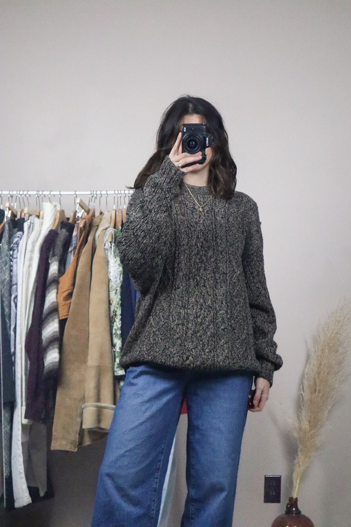 Vintage x Cable Knit Sweater (L/XL)