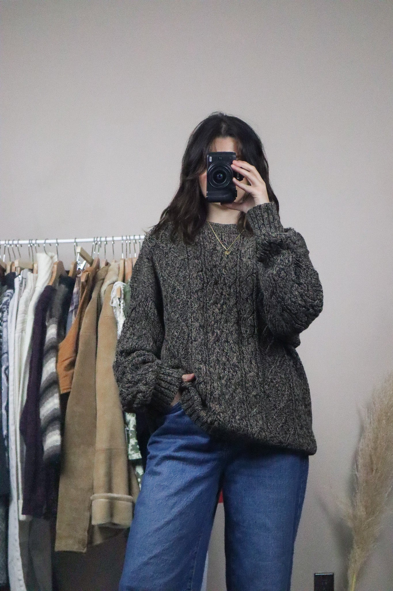 Vintage x Cable Knit Sweater (L/XL)