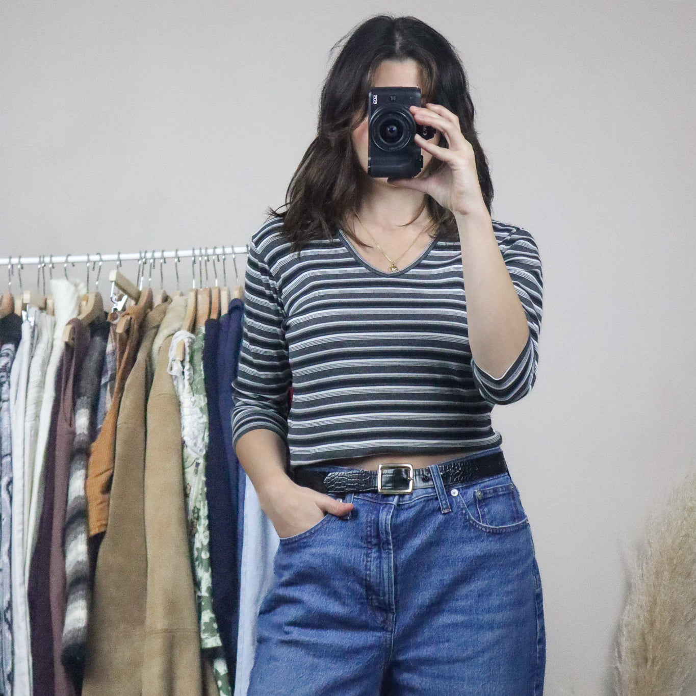 Vintage x Striped Top (M)