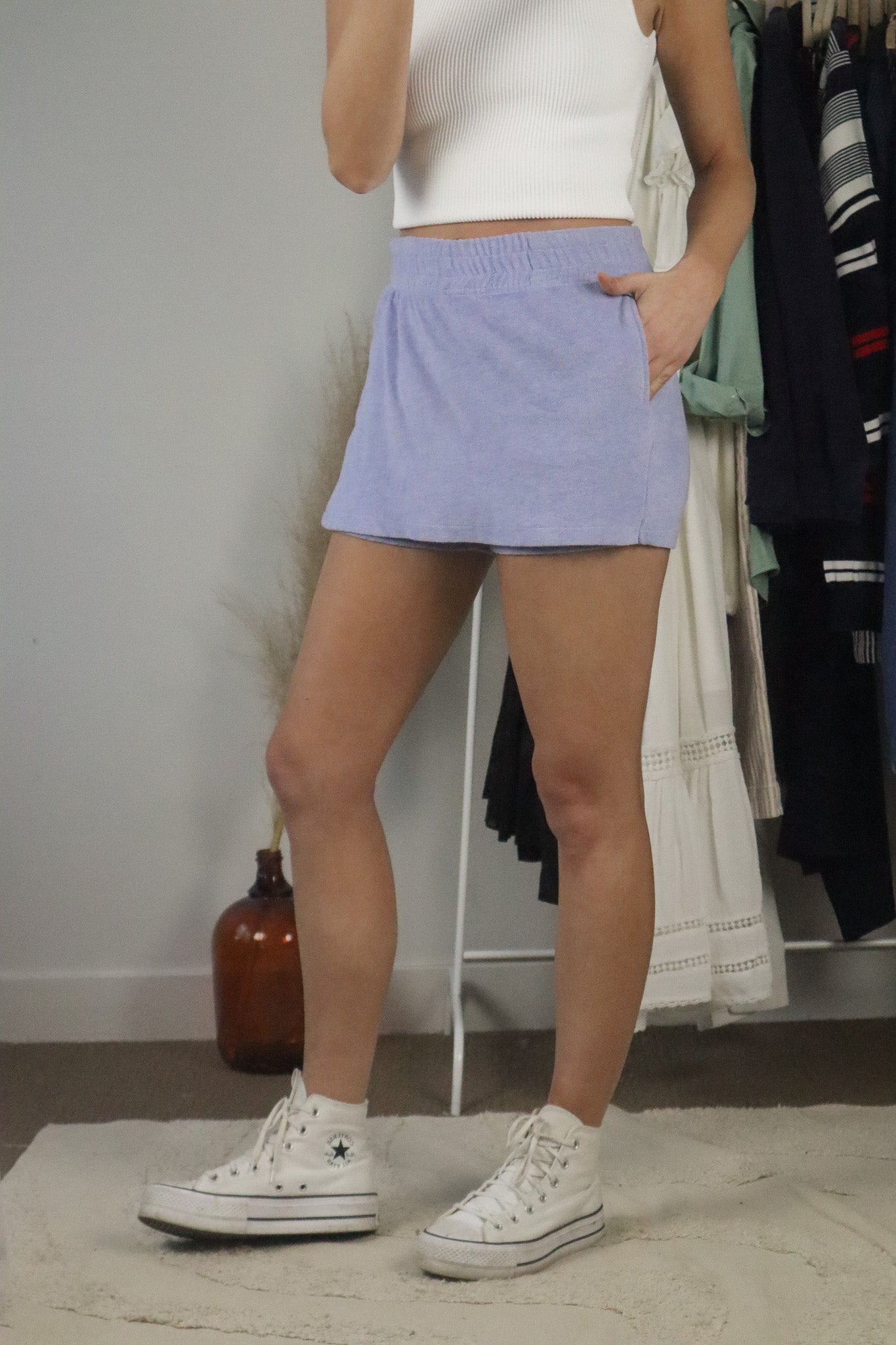 Modern x Two-Piece Terry Cloth Set (S)