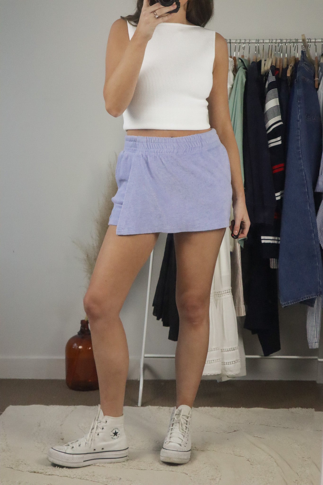Modern x Two-Piece Terry Cloth Set (S)